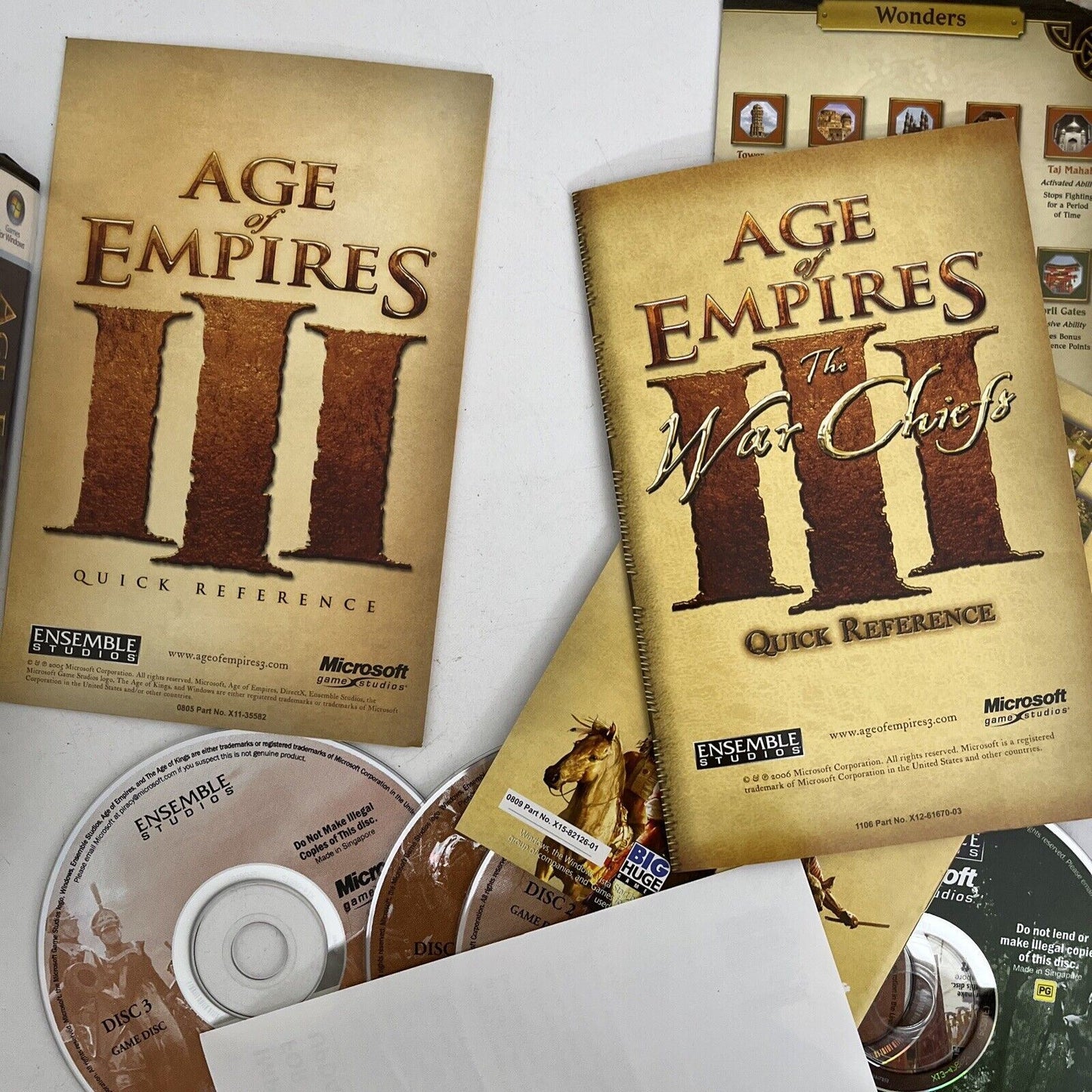 Age Of Empires III 3 Complete Collection - PC Windows Game + Manuals + Key