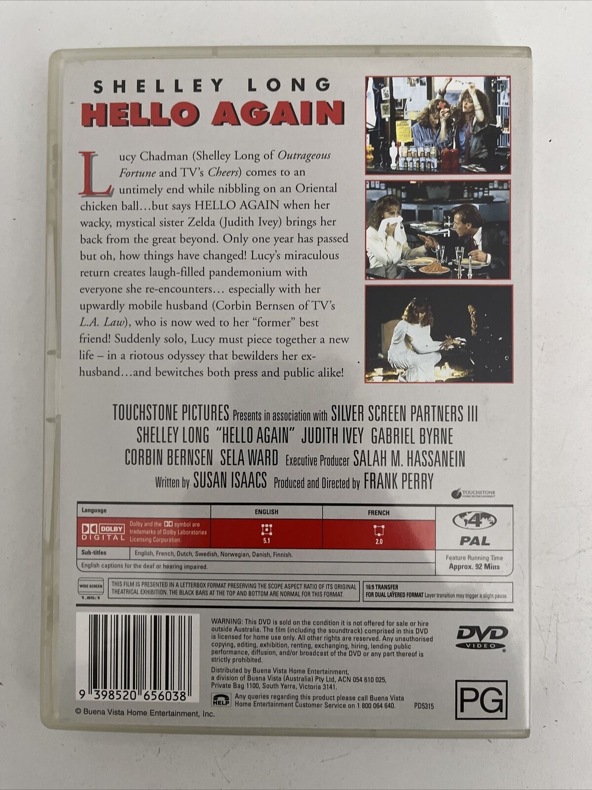 Hello Again (DVD, 1987) Shelley Long, Corbin Bernsen. Comedy Film Region 4 NEW