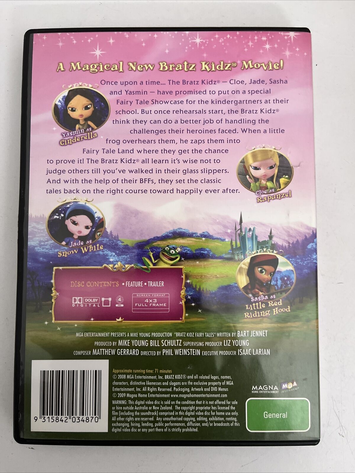 Bratz Kidz - Fairy Tales (DVD, 2007) Region 4 NEW