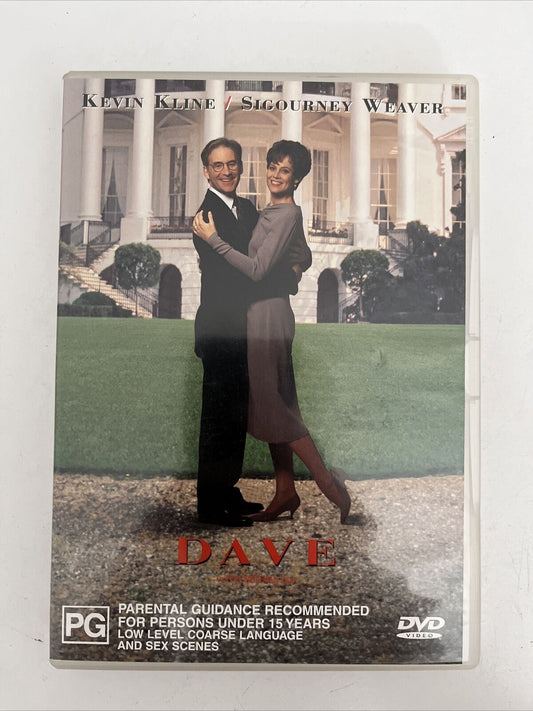 Dave (DVD, 1993) Kevin Kline, Sigourney Weaver, Frank Langella. Comedy Region 4