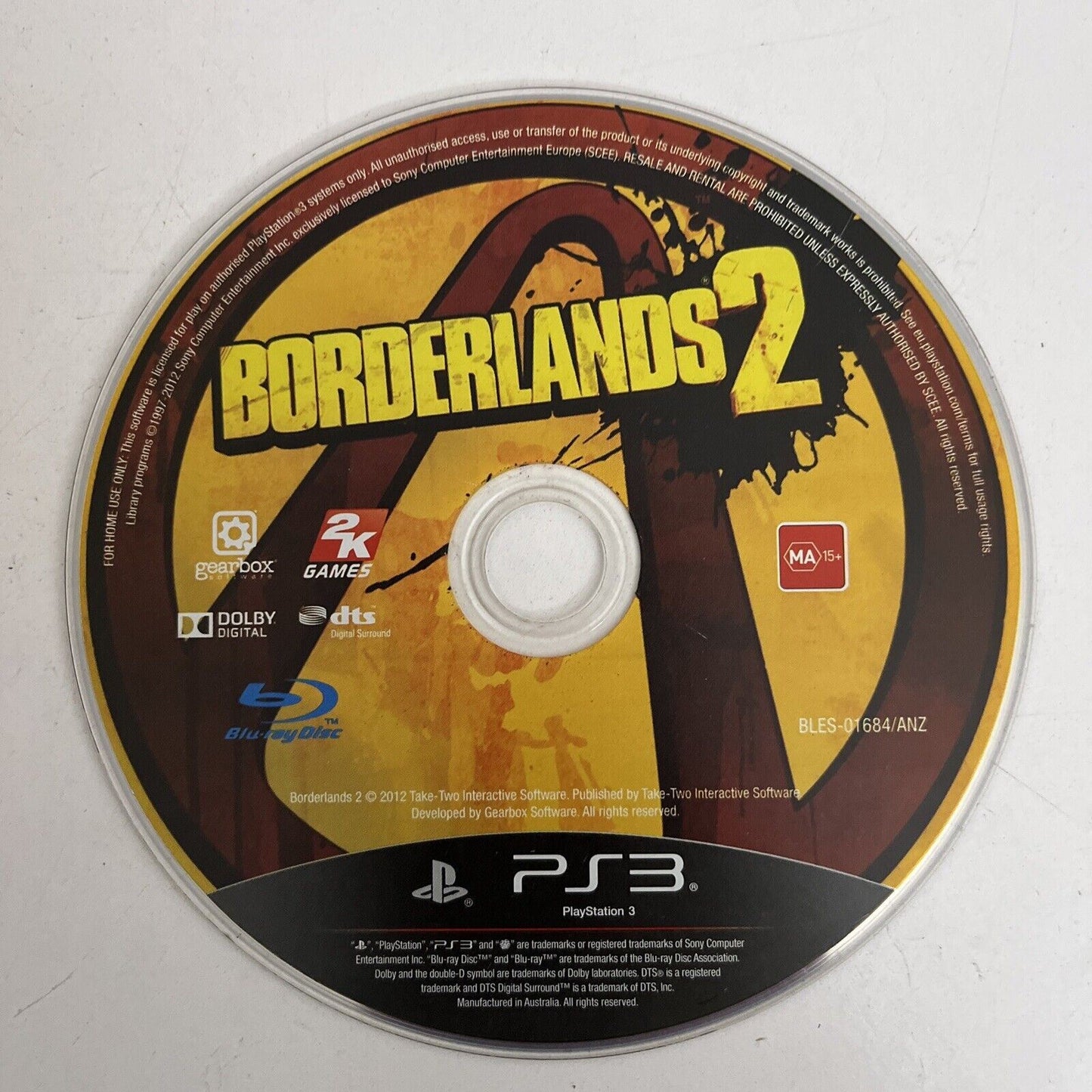 Borderlands 2 - PlayStation 3 PS3 Game with Manual