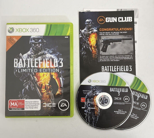 Battlefield 3 Limited Edition - Microsoft Xbox 360 Game PAL with Manual