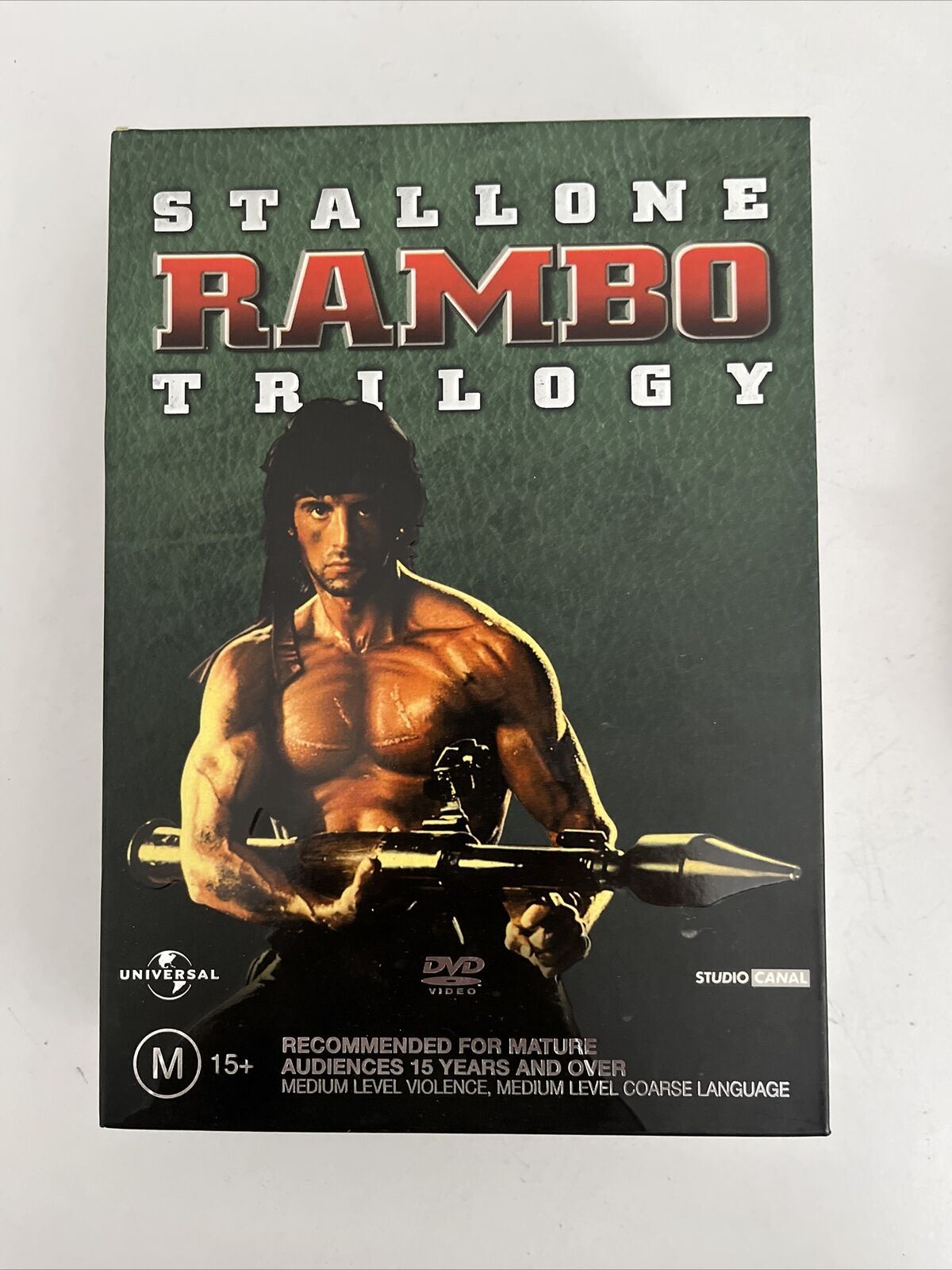 The Rambo Trilogy Box Set (DVD, 3-Disc, 1982) Sylvester Stallone.  Region 4 NEW