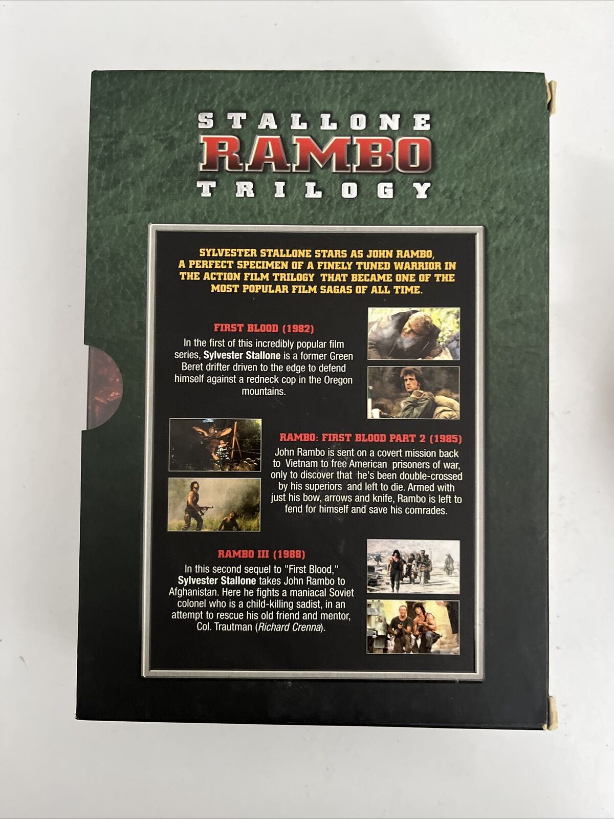 The Rambo Trilogy Box Set (DVD, 3-Disc, 1982) Sylvester Stallone.  Region 4 NEW