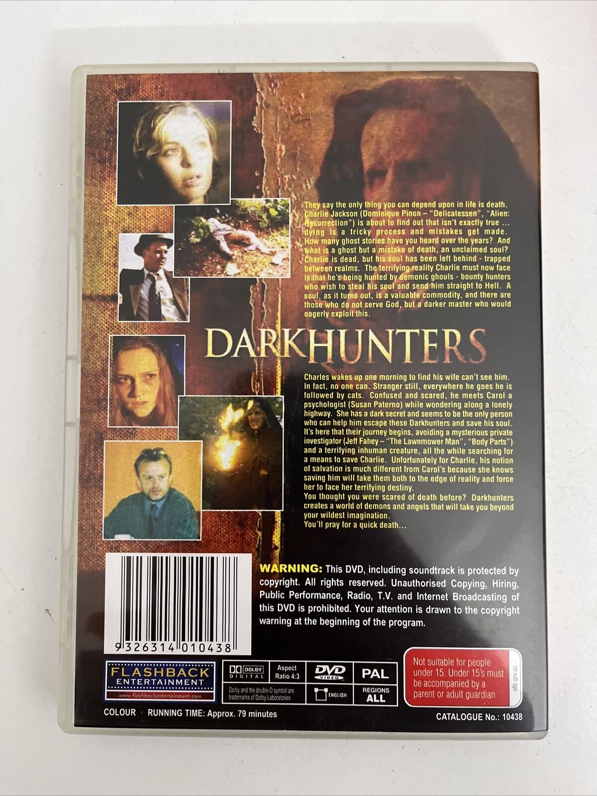 Darkhunters (DVD, 2004) Dominique Pinon, Susan Paterno. All Regions NEW