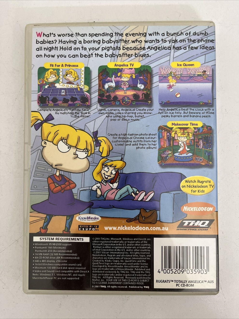 Rugrats: Totally Angelica Boredom Busters - PC Windows Video Game ...