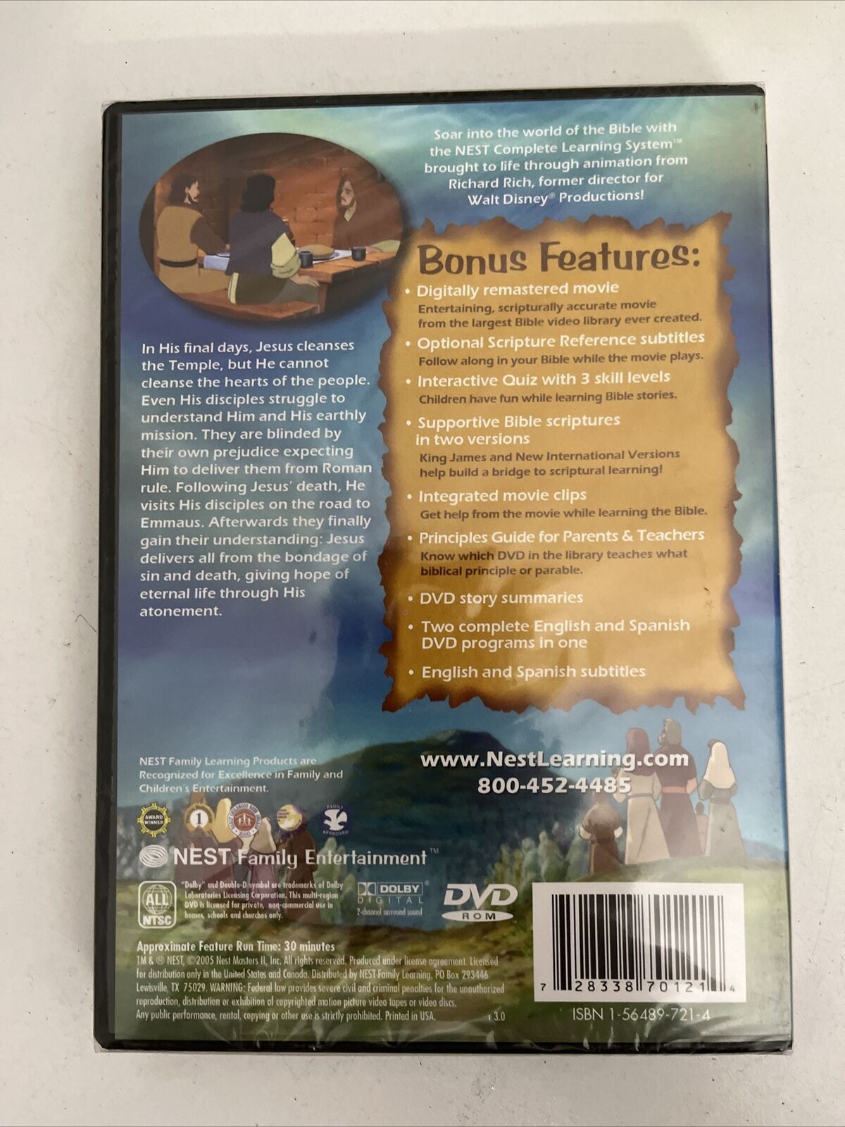 Animated Stories From New Testament - The Messiah Comes! (DVD) All Regions. NEW