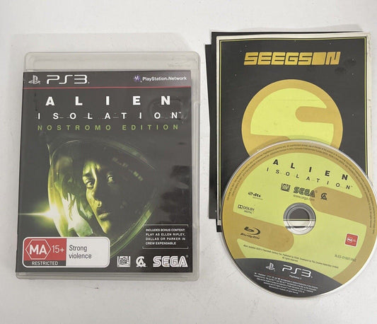 Alien Isolation - Sony Playstation 3 PS3 Survival Horror Game