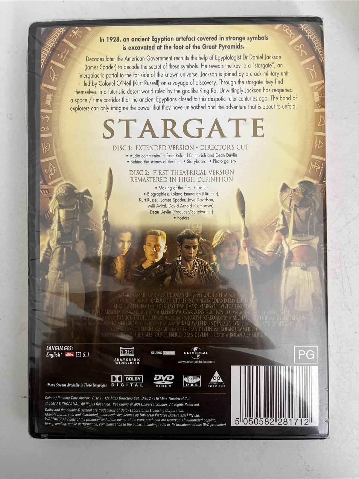 *New Sealed* Stargate - Special Edition (DVD, 1994) James Spader. Region 4