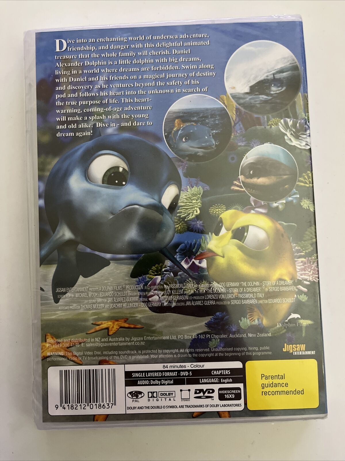 *New Sealed* The Dolphin - Story Of A Dreamer (DVD, 2009) Region 4