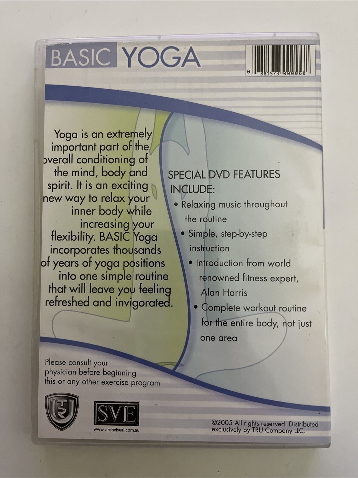 Basic Yoga (DVD) Fitness for your Spirit, Mind & Body. All Regions