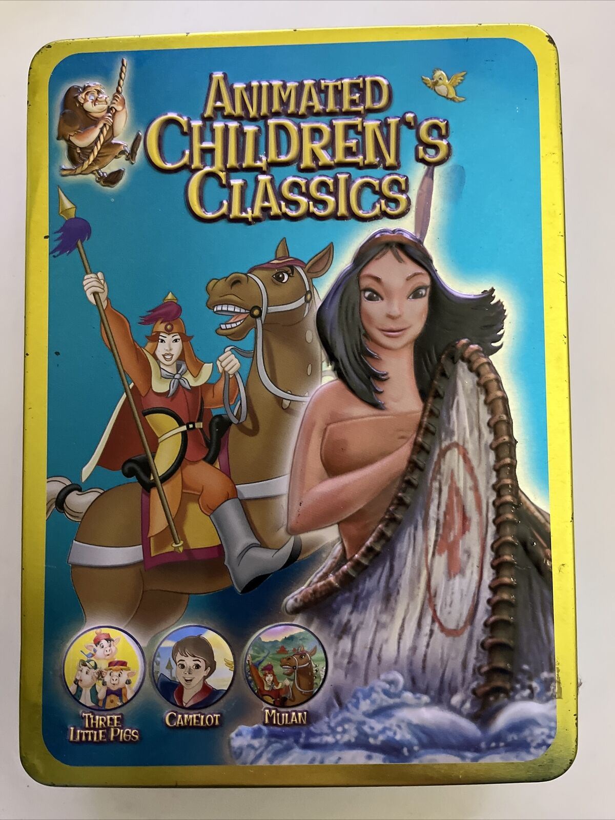 Animated Children's Classic DVD Pocahontas Little Mermaid Camelot 3 Little Pigs