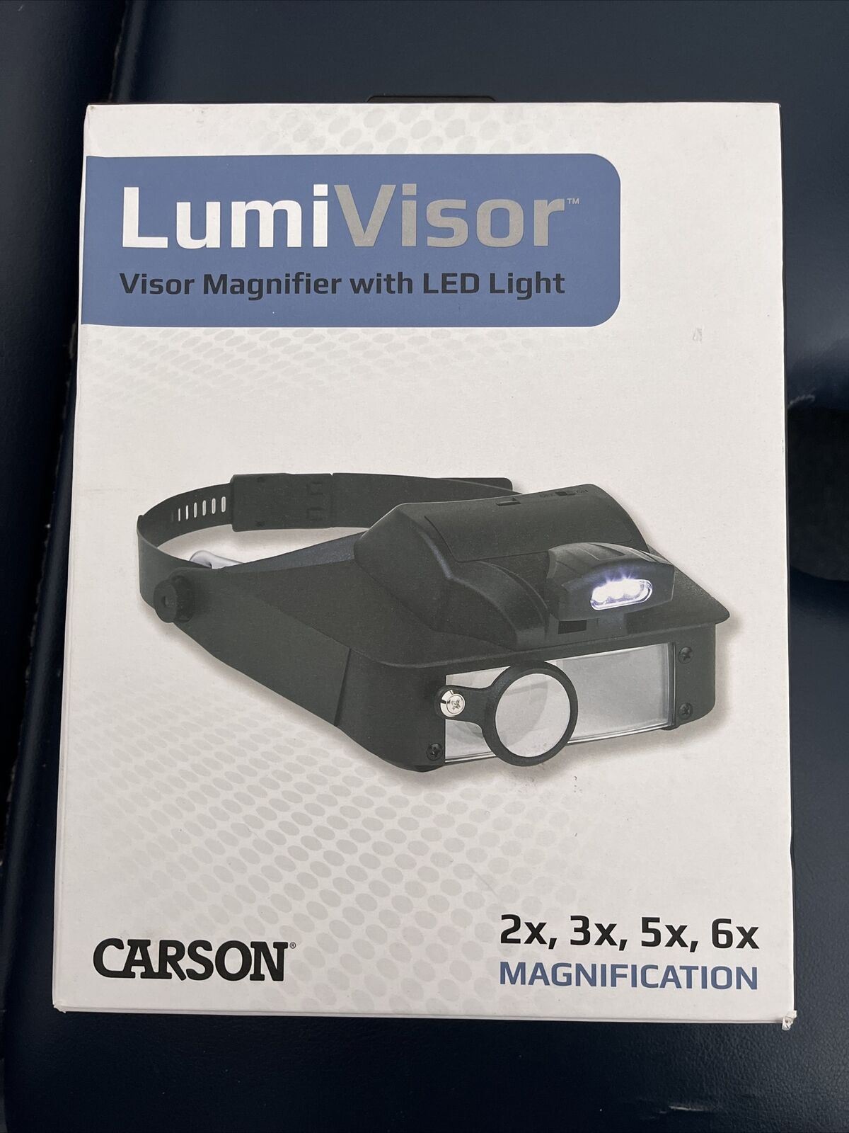 Carson LumiVisor Visor Magnifier with LED Light NEW