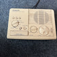 Vintage Sony Digimatic FM/AM Digital Clock Alarm Radio ICF-C3W 80's