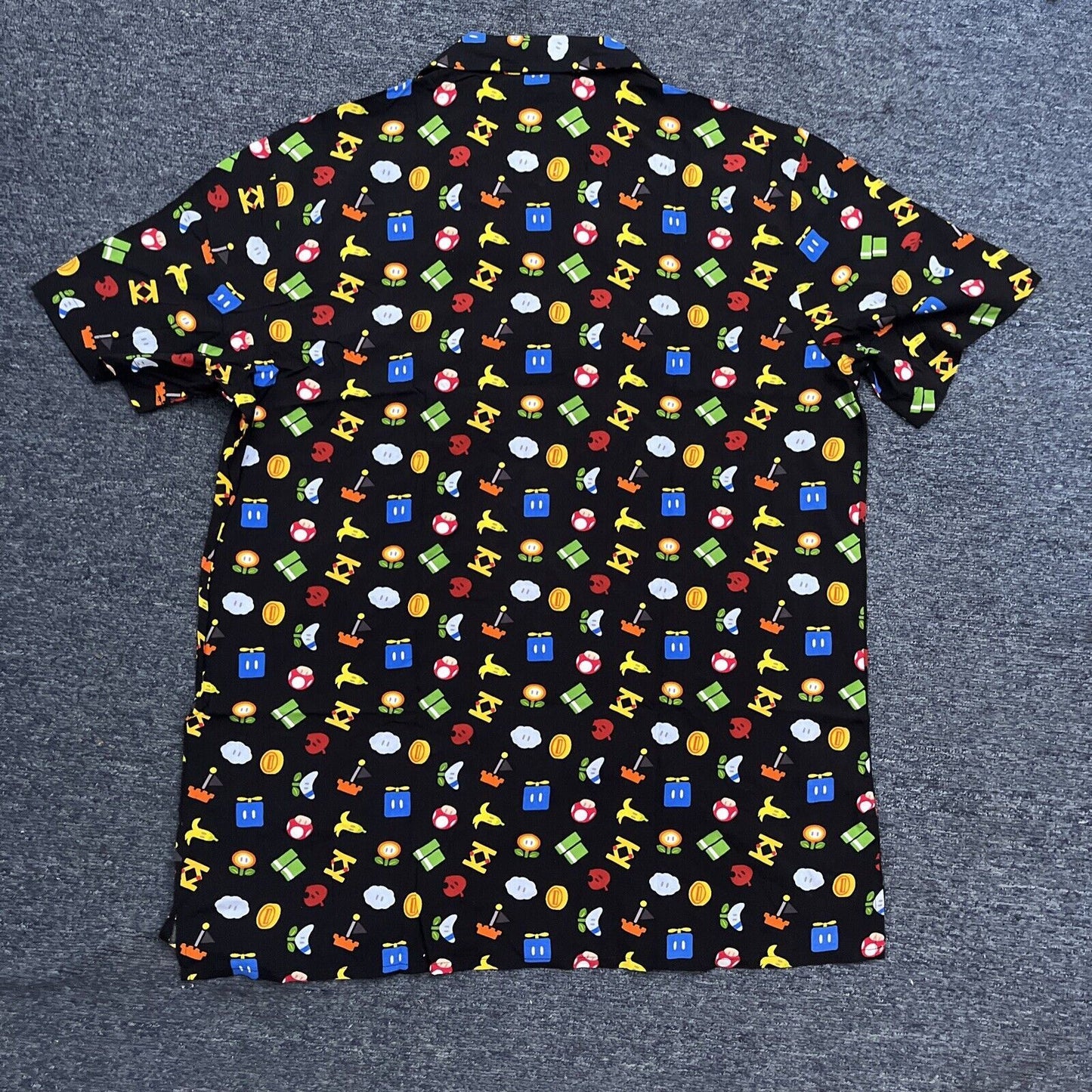 Official Nintendo Super Mario Symbols Shirt Large L Short Sleeve