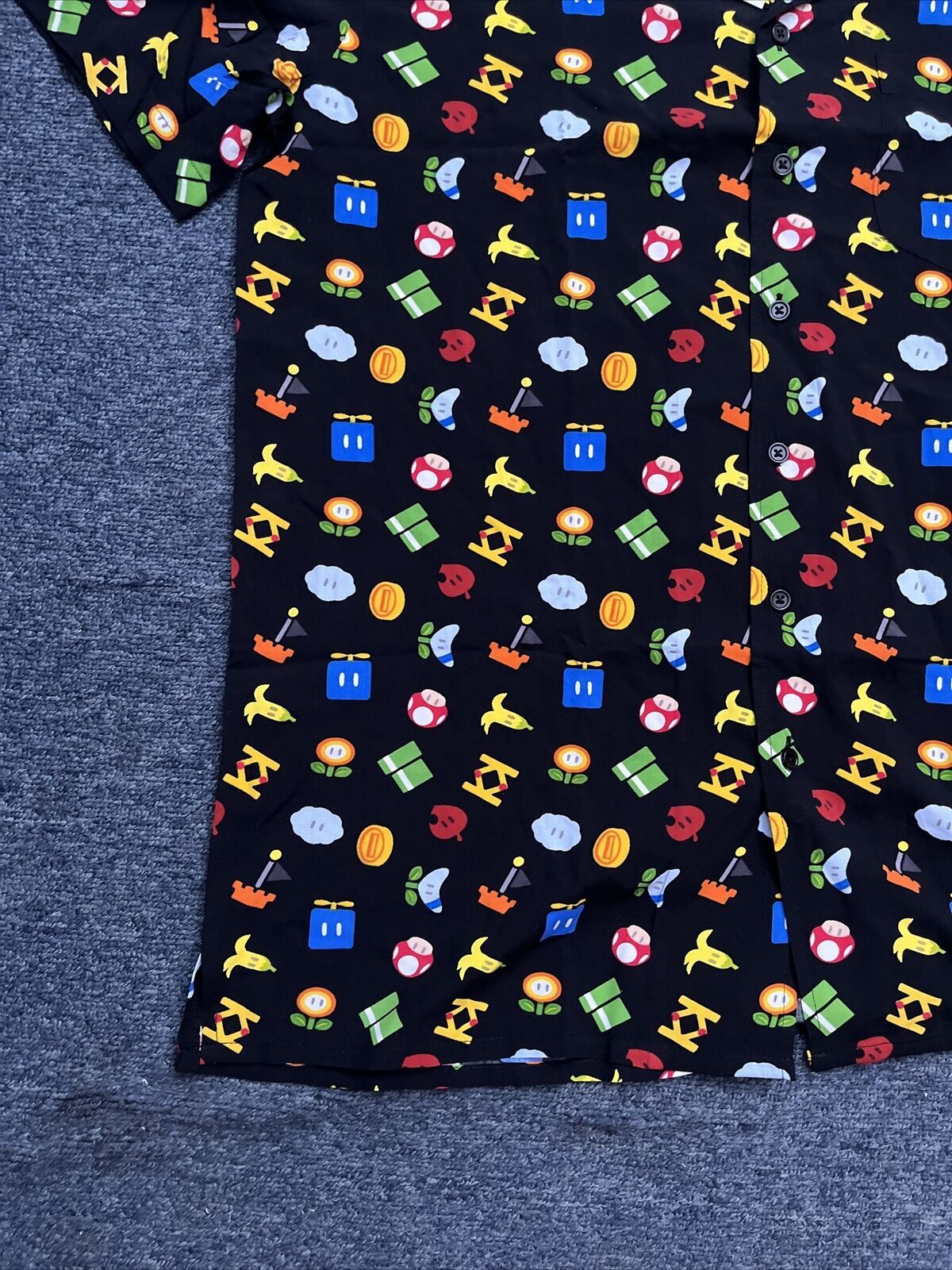 Official Nintendo Super Mario Symbols Shirt Large L Short Sleeve