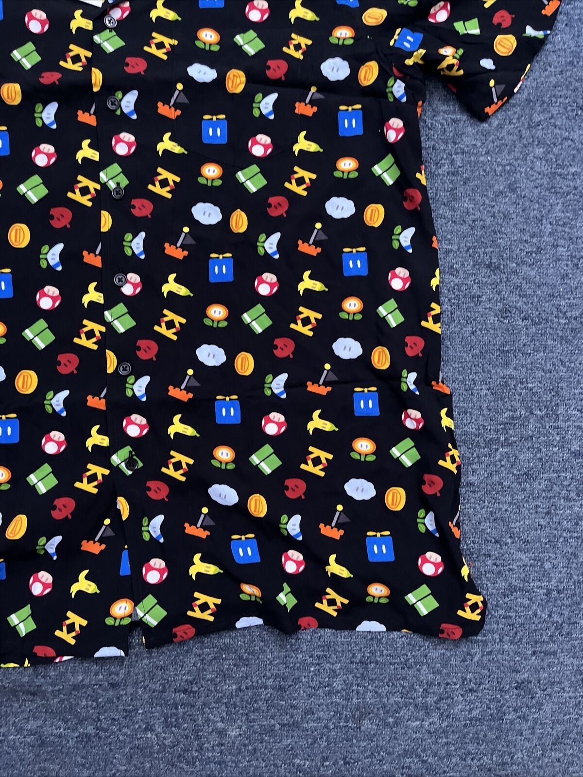 Official Nintendo Super Mario Symbols Shirt Large L Short Sleeve
