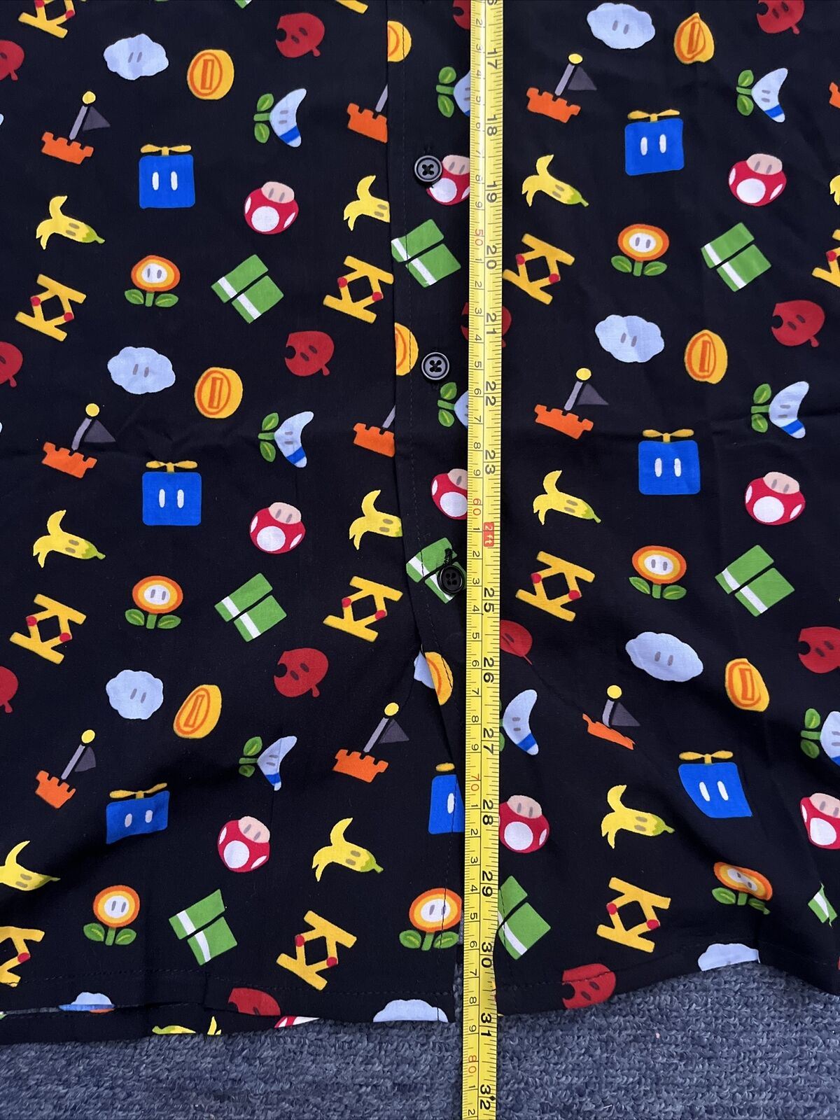 Official Nintendo Super Mario Symbols Shirt Large L Short Sleeve