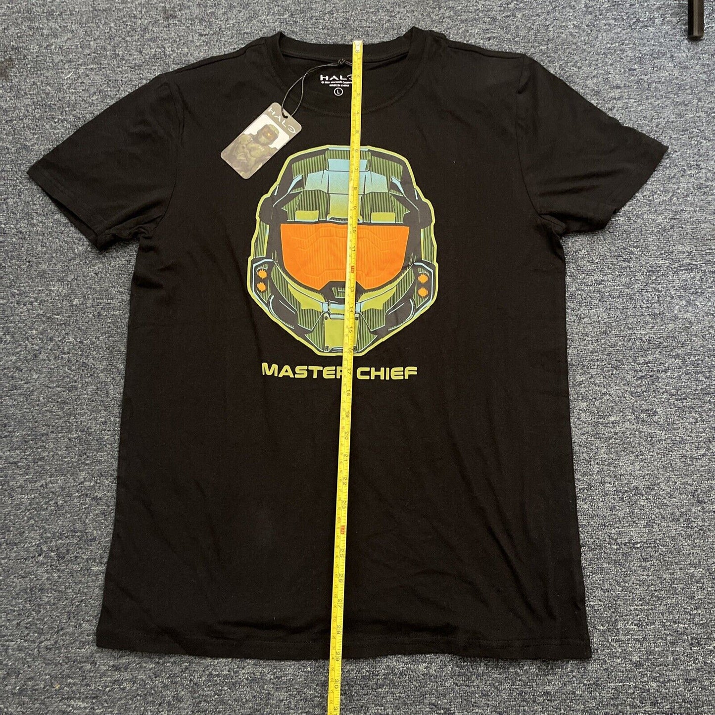 Official Halo Master Chief Helmet T-Shirt Black Large  NEW