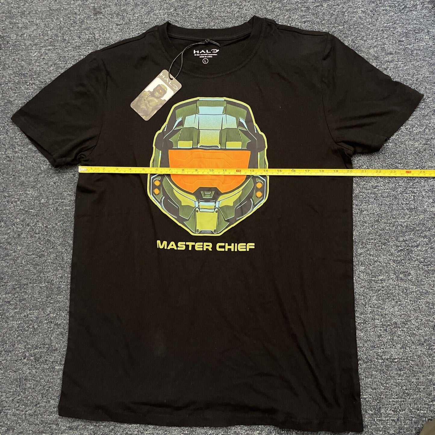 Official Halo Master Chief Helmet T-Shirt Black Large  NEW