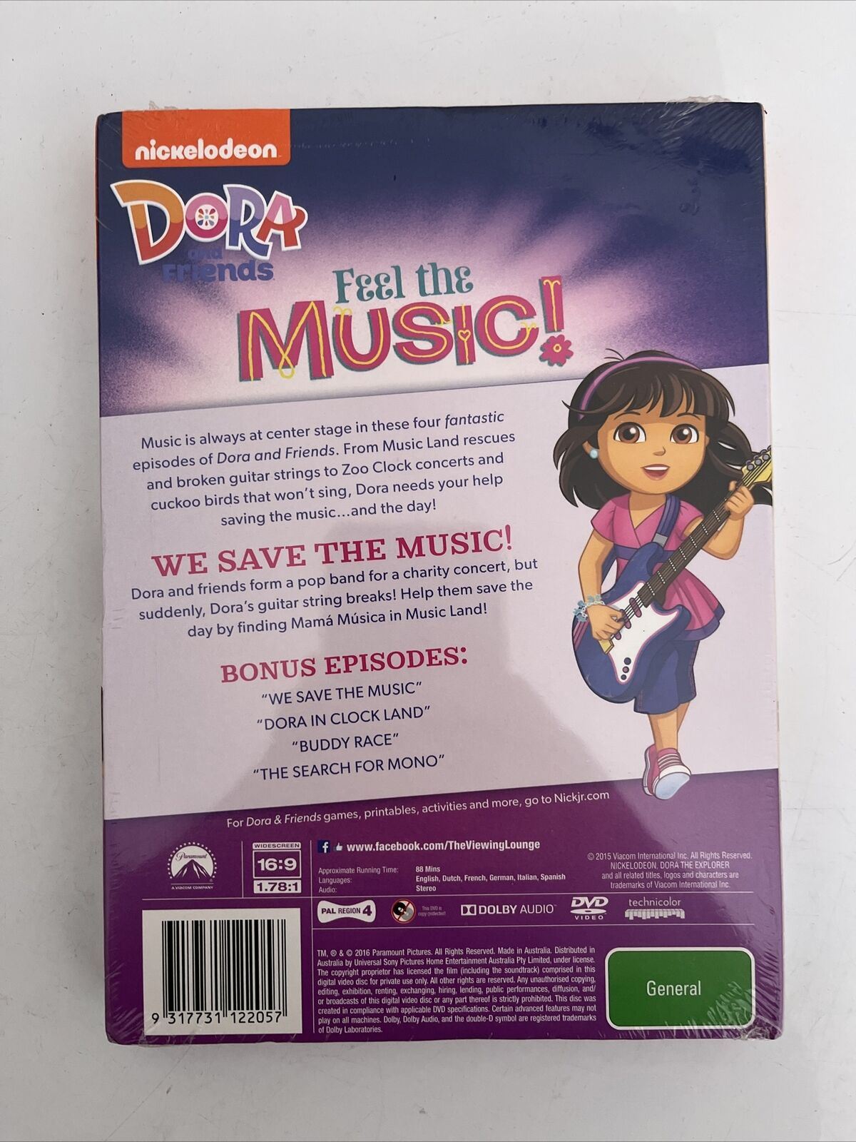 *New Sealed* Dora & Friends - Feel The Music! (DVD, 2015) Region 4