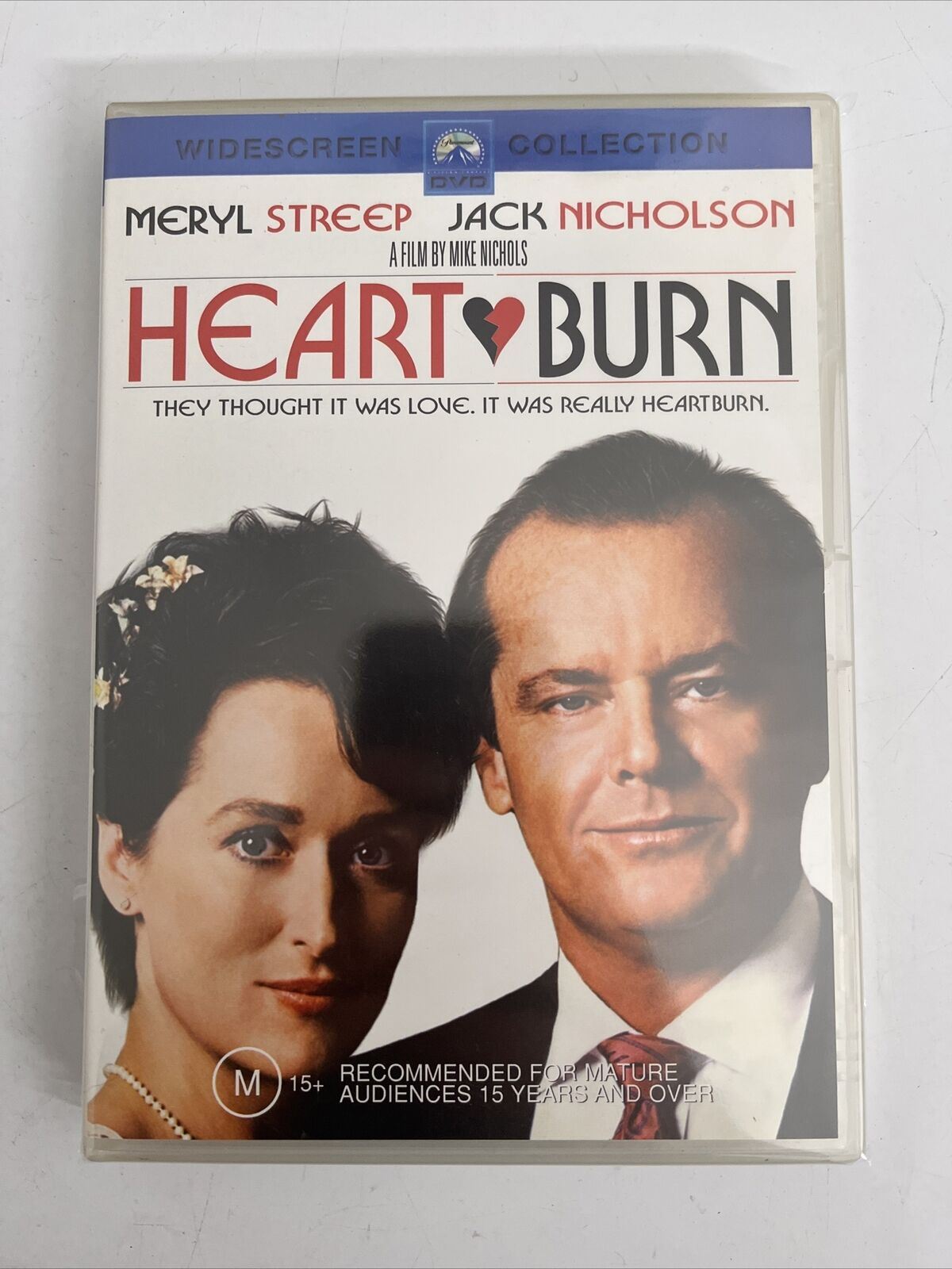 Heartburn (DVD, 1986) Meryl Streep, Jack Nicholson. Comedy Region 4 NE ...