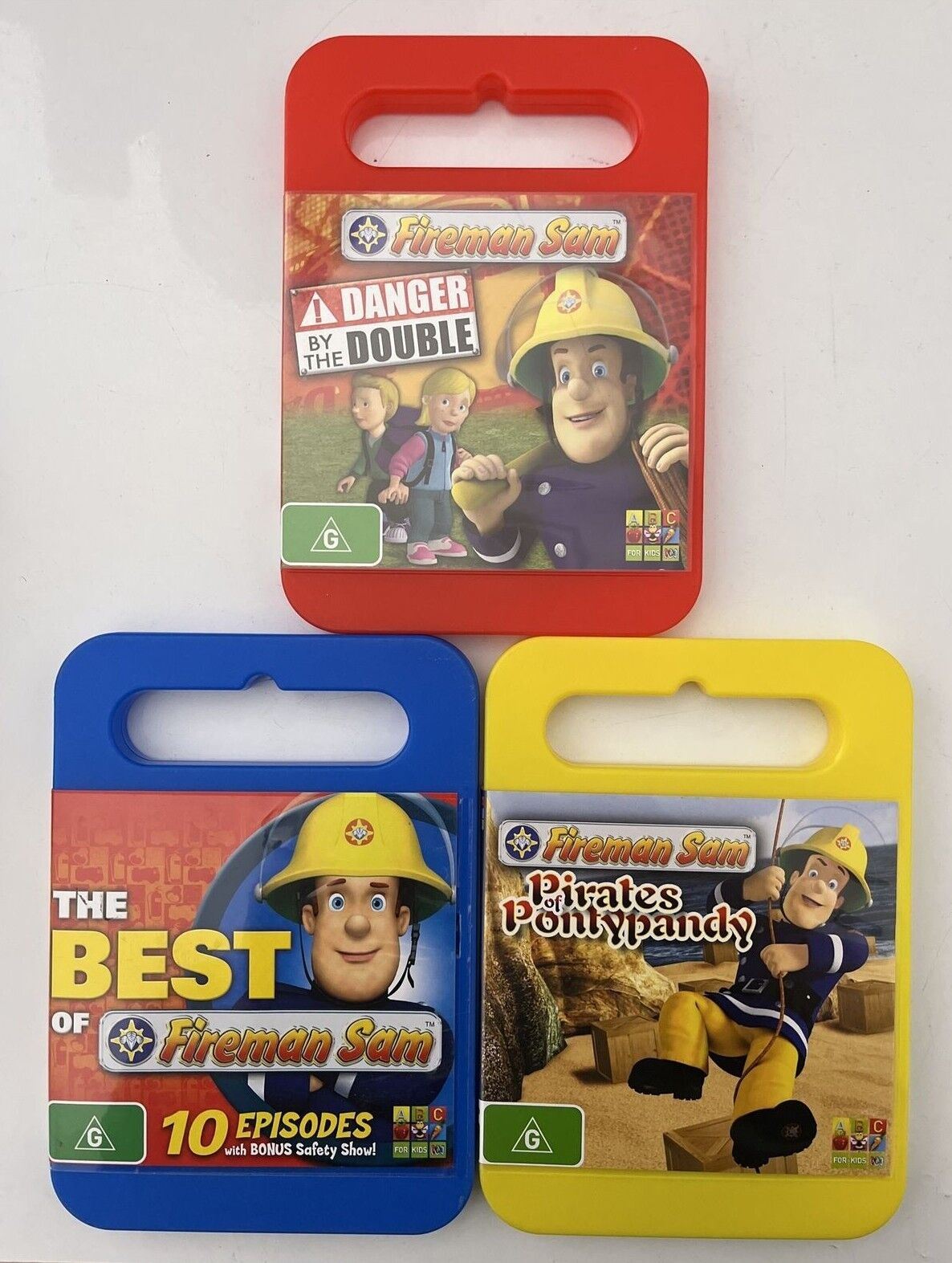 3x Fireman Sam - Best of, Danger by the Double, Pirates Pontypandy DVD Region 4