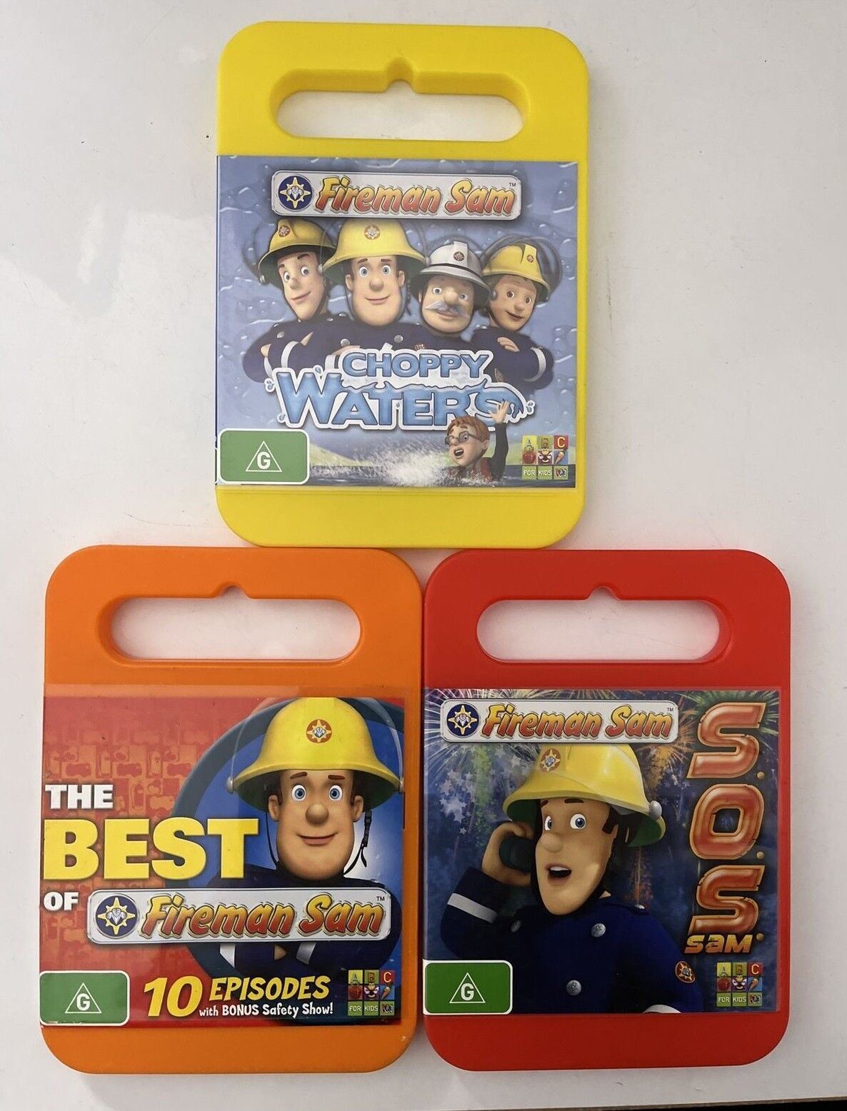 3x Fireman Sam - Choppy Waters, The Best of, SOS (DVD) Region 4
