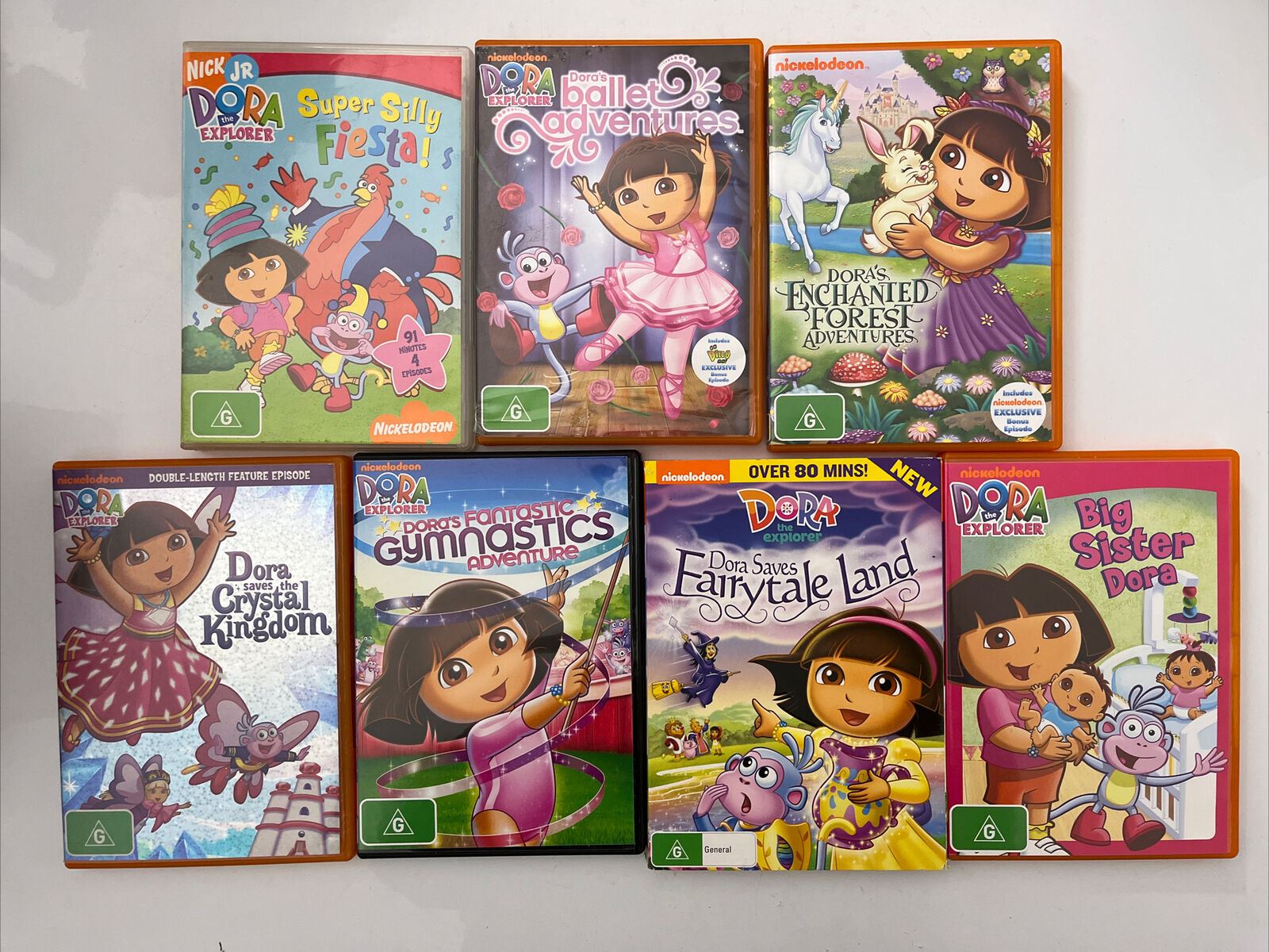 7x Bulk Lot Dora the Explorer DVD Region 4 – Retro Unit