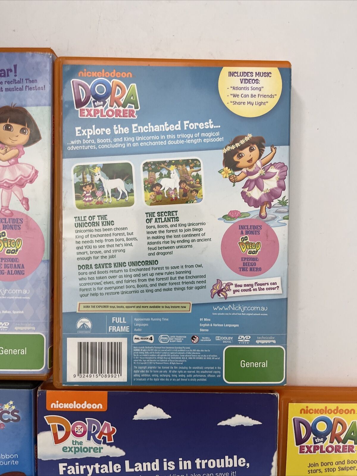 7x Bulk Lot Dora the Explorer DVD Region 4