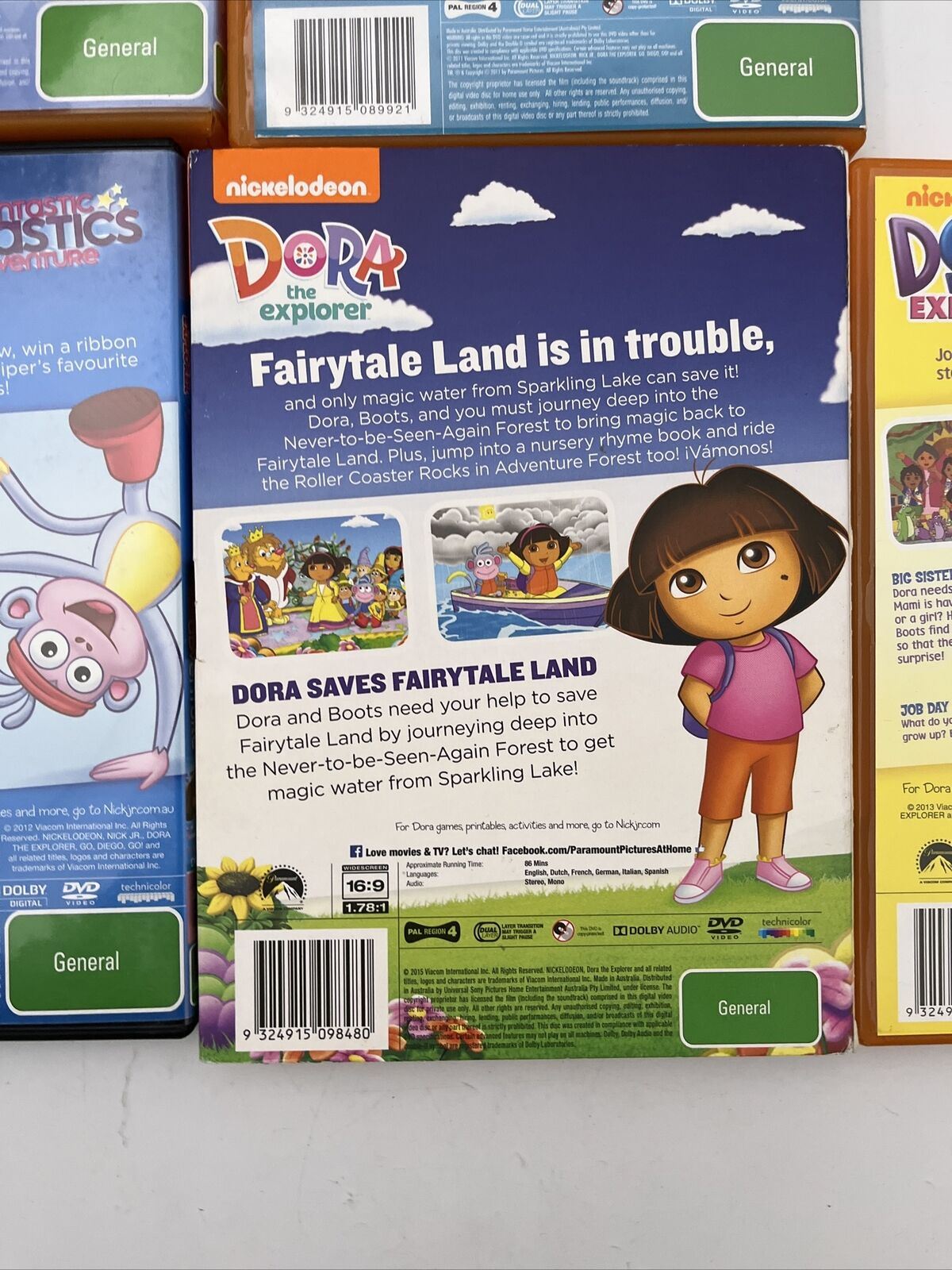 7x Bulk Lot Dora the Explorer DVD Region 4 – Retro Unit