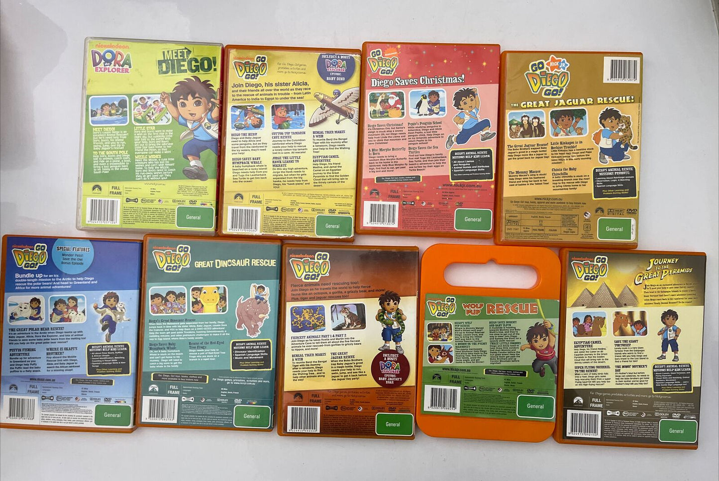 9x Bulk Lot Go Diego Go (DVD) Nickelodeon Region 4