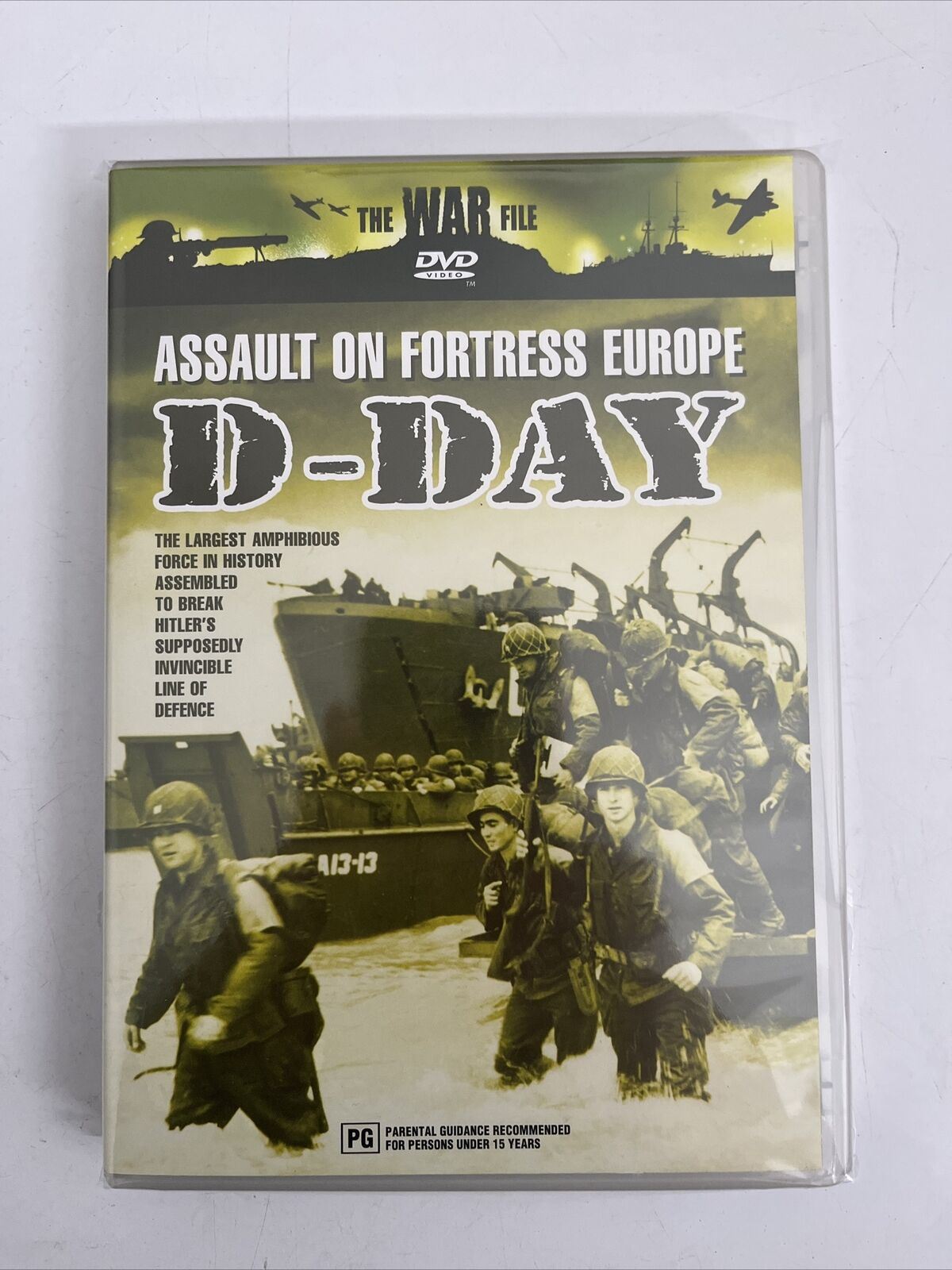 The War File - D-Day Assault On Fortress Europe (DVD, 1990) Region Free. NEW