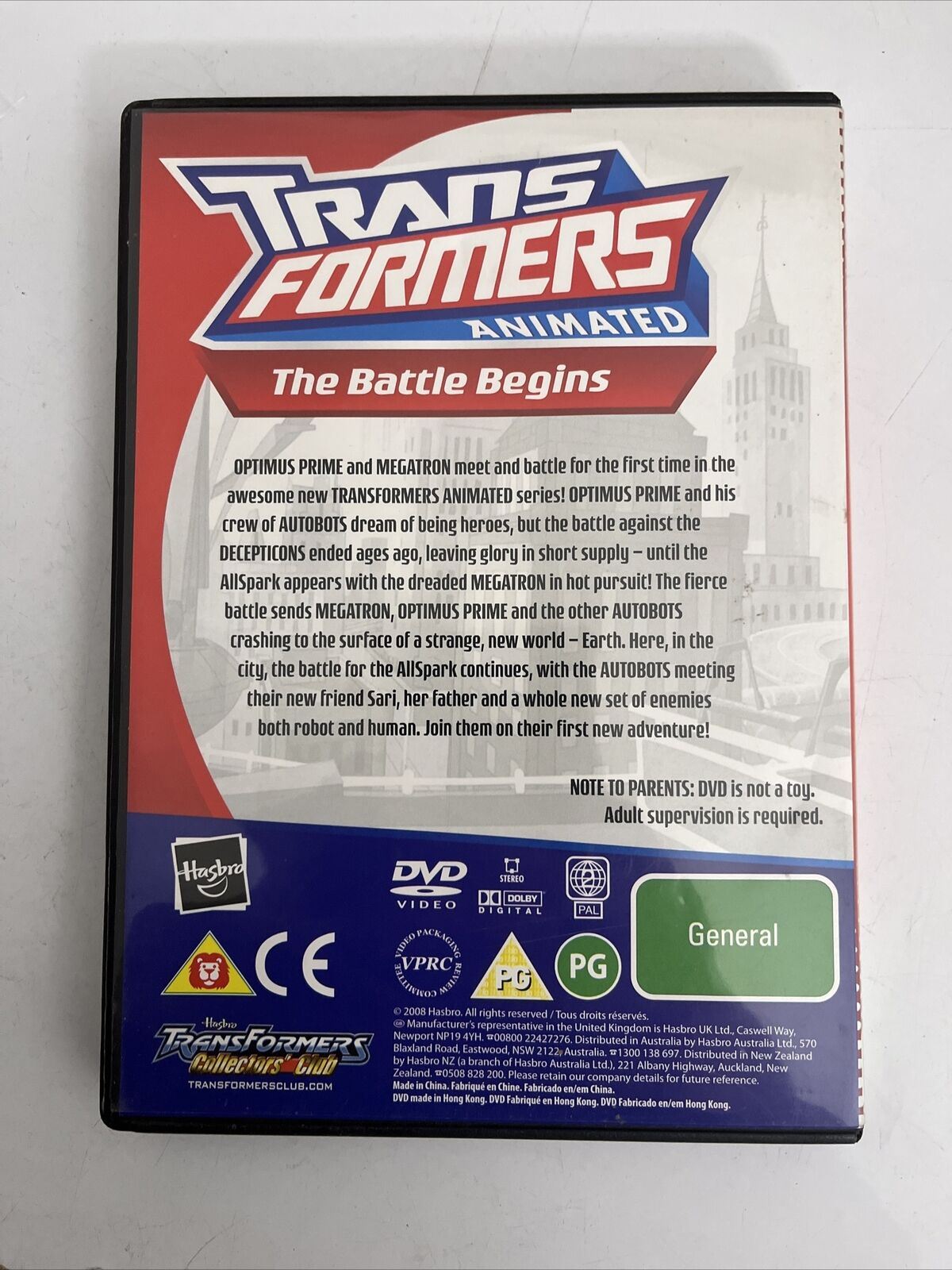 Transformers Animated - The Battle Begins (DVD) Region 4