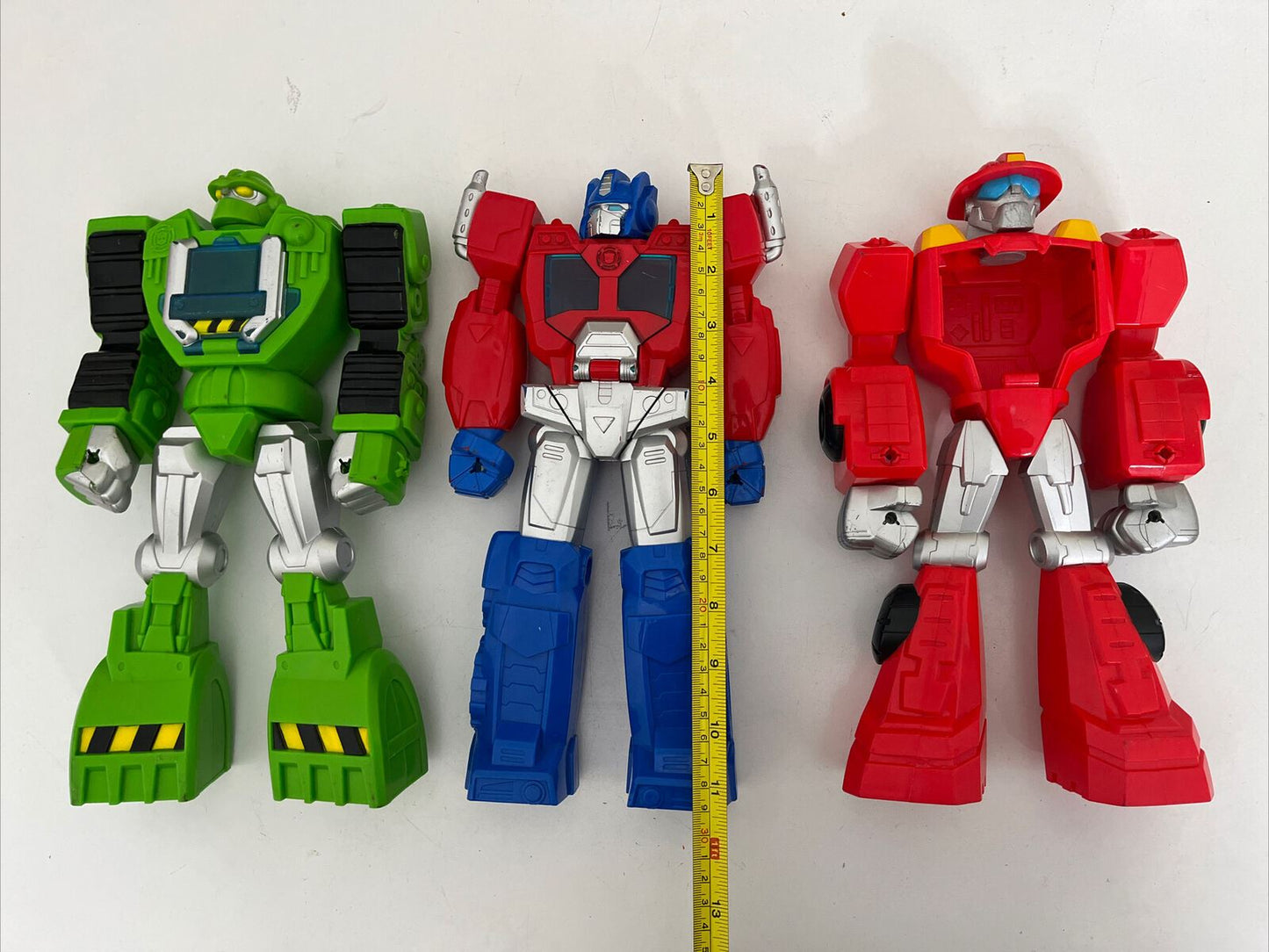 3x Hasbro Transformers Optimus Prime, Heatwave, Rescuebot Figures 2017