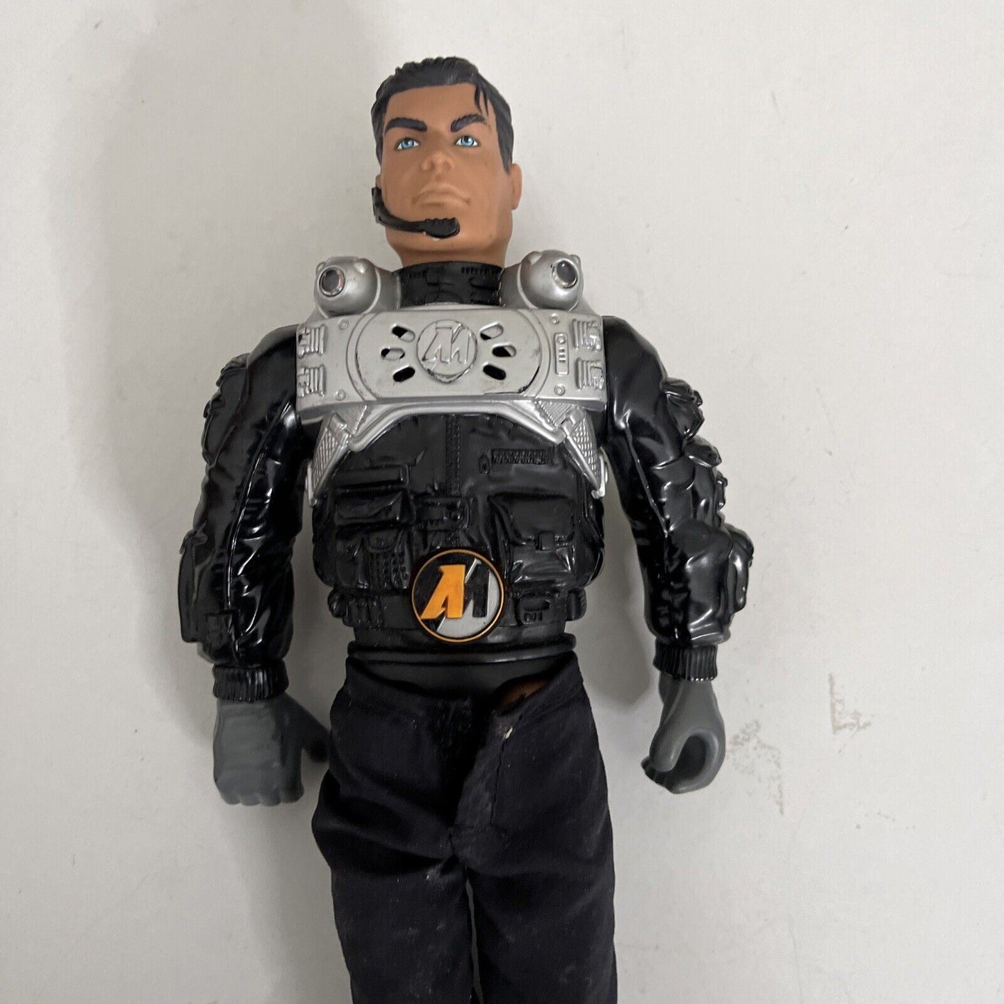 Hasbro Action Man Security Defence Figure 1999 29cm missing 1 Boot Vintage Toy