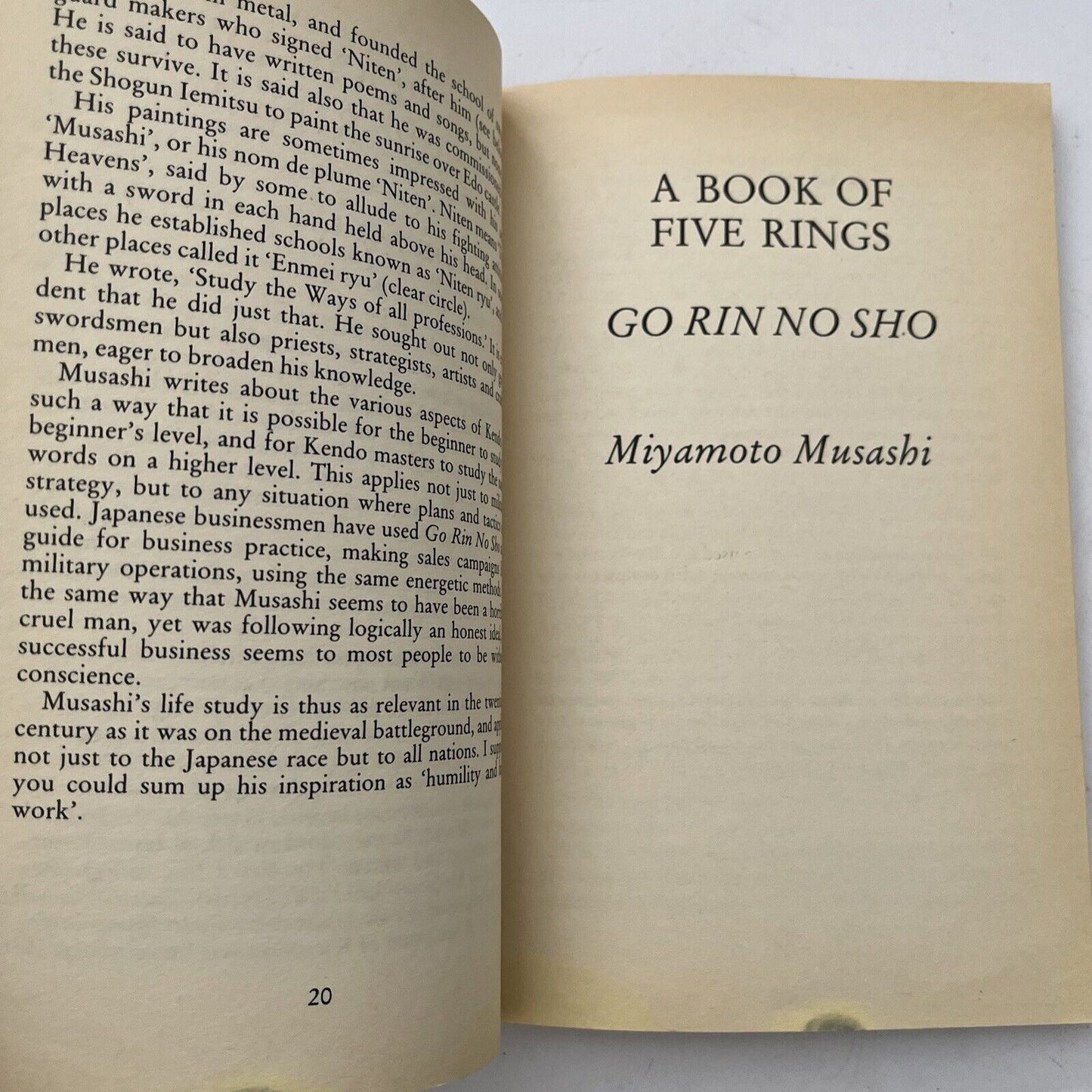 The Book of Five Rings by Musashi Miyamoto (Paperback, 1984)