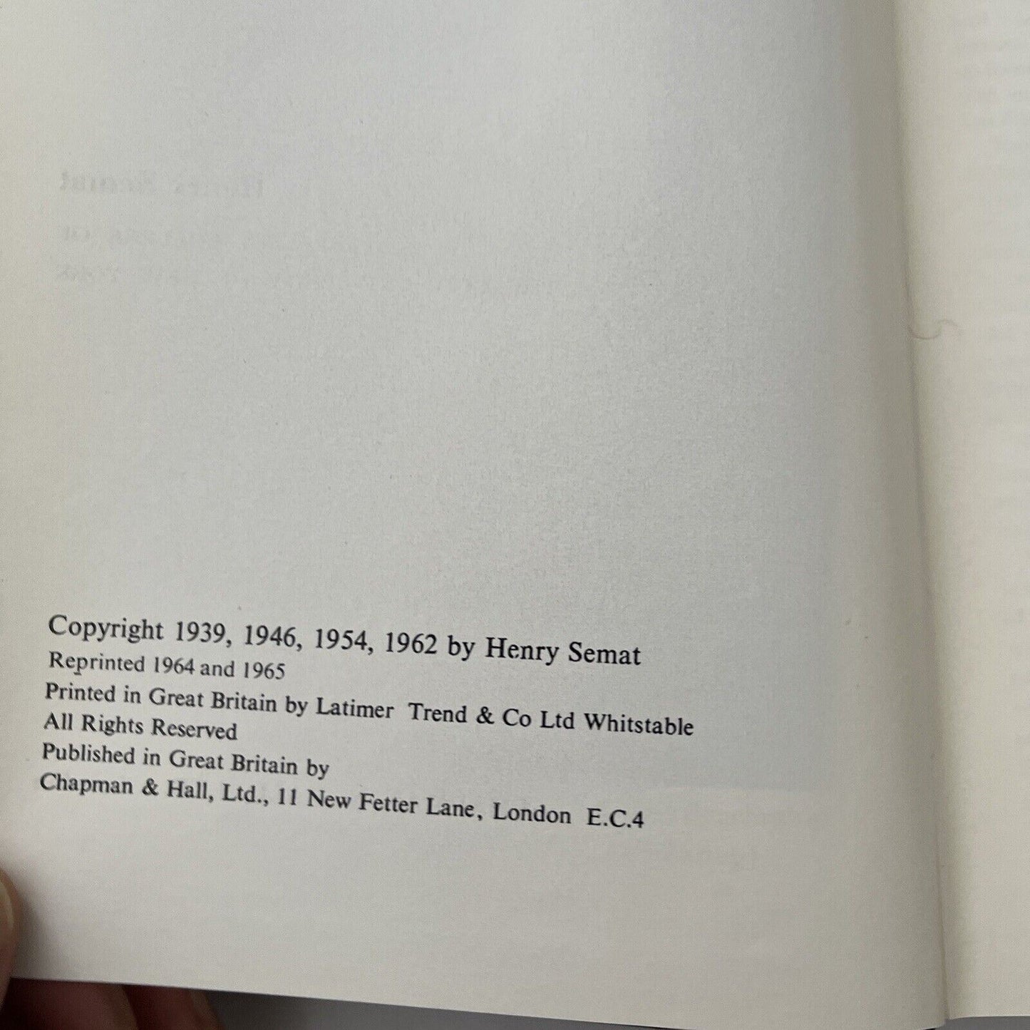 Introduction to Atomic and Nuclear Physics by Henry Semat 4th edition 1963 HC