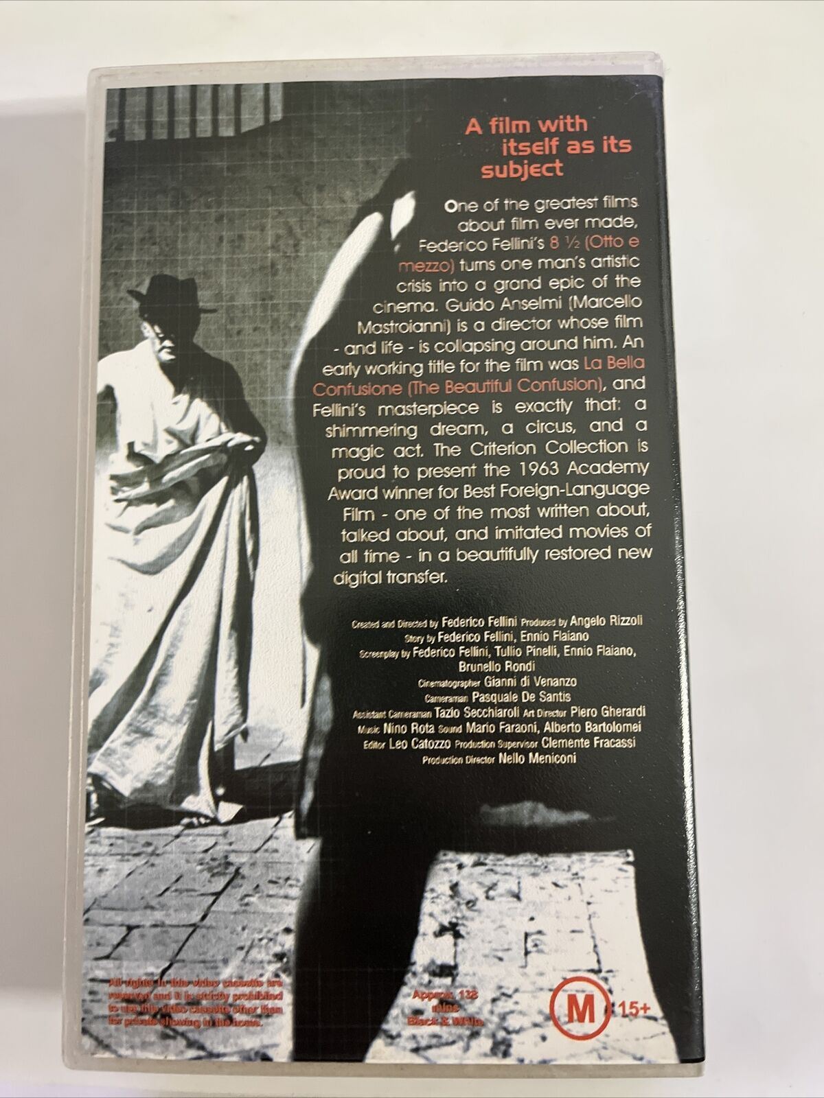 Federico Fellini's 8 1/2 (VHS, 1963) PAL  Marcello Mastroianni