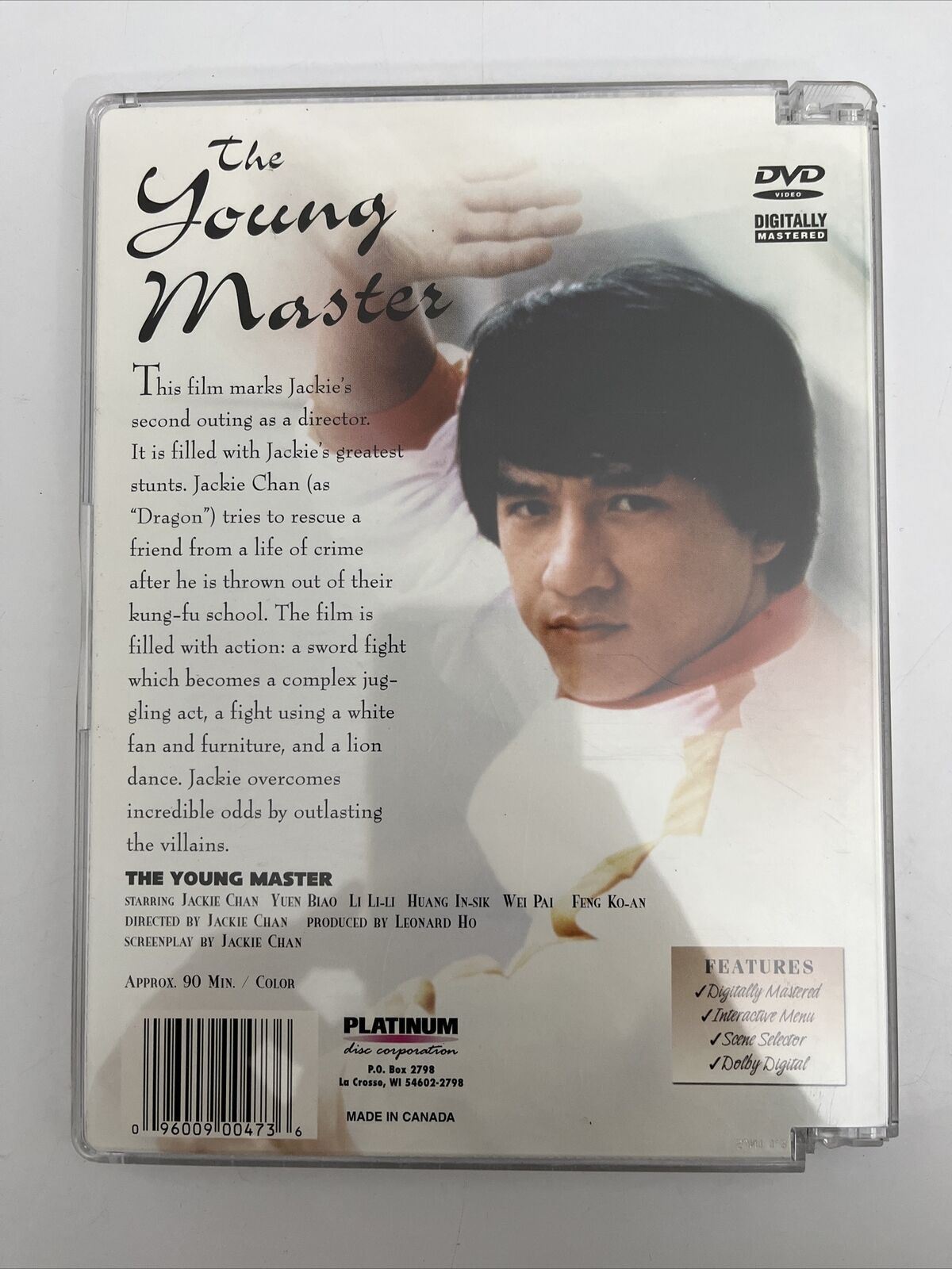 The Young Master - Digitally Mastered (DVD, 1980) Jackie Chan. All Regions