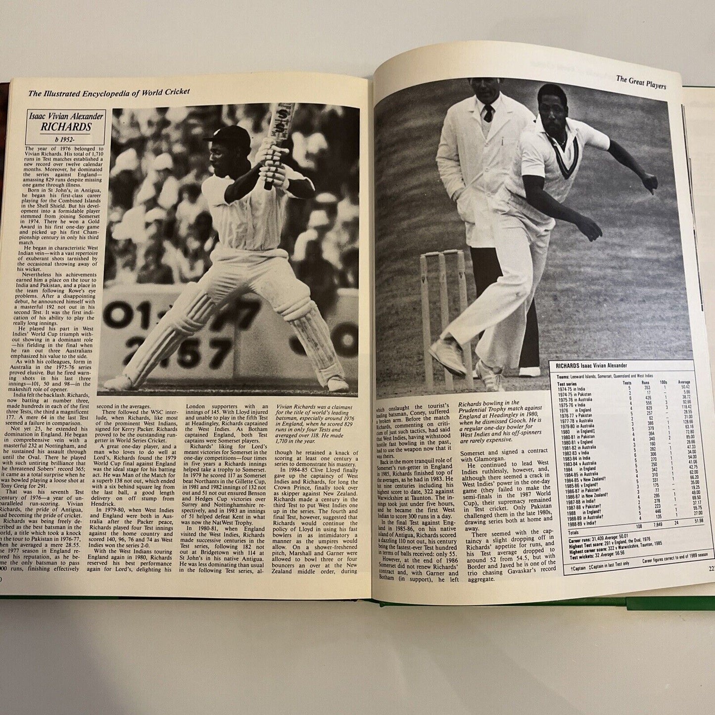 The Illustrated Encyclopedia of World Cricket by Peter Arnold 1st ed