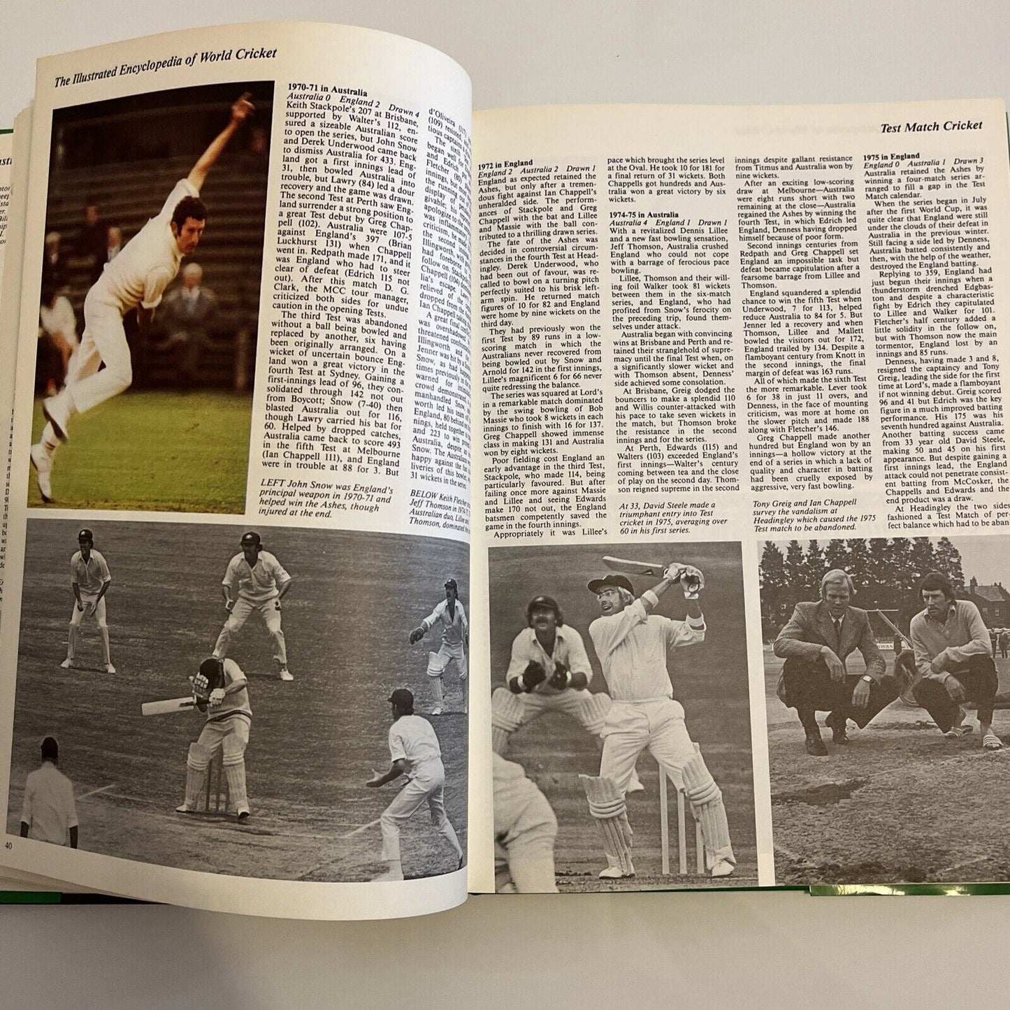 The Illustrated Encyclopedia of World Cricket by Peter Arnold 1st ed
