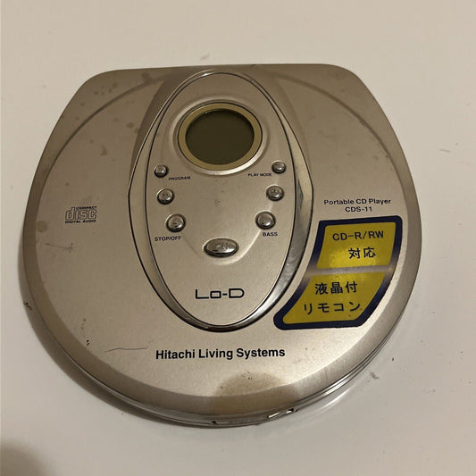 Hitachi Portable CD Player CDS-11 *Does Not Turn On. For Parts Repair