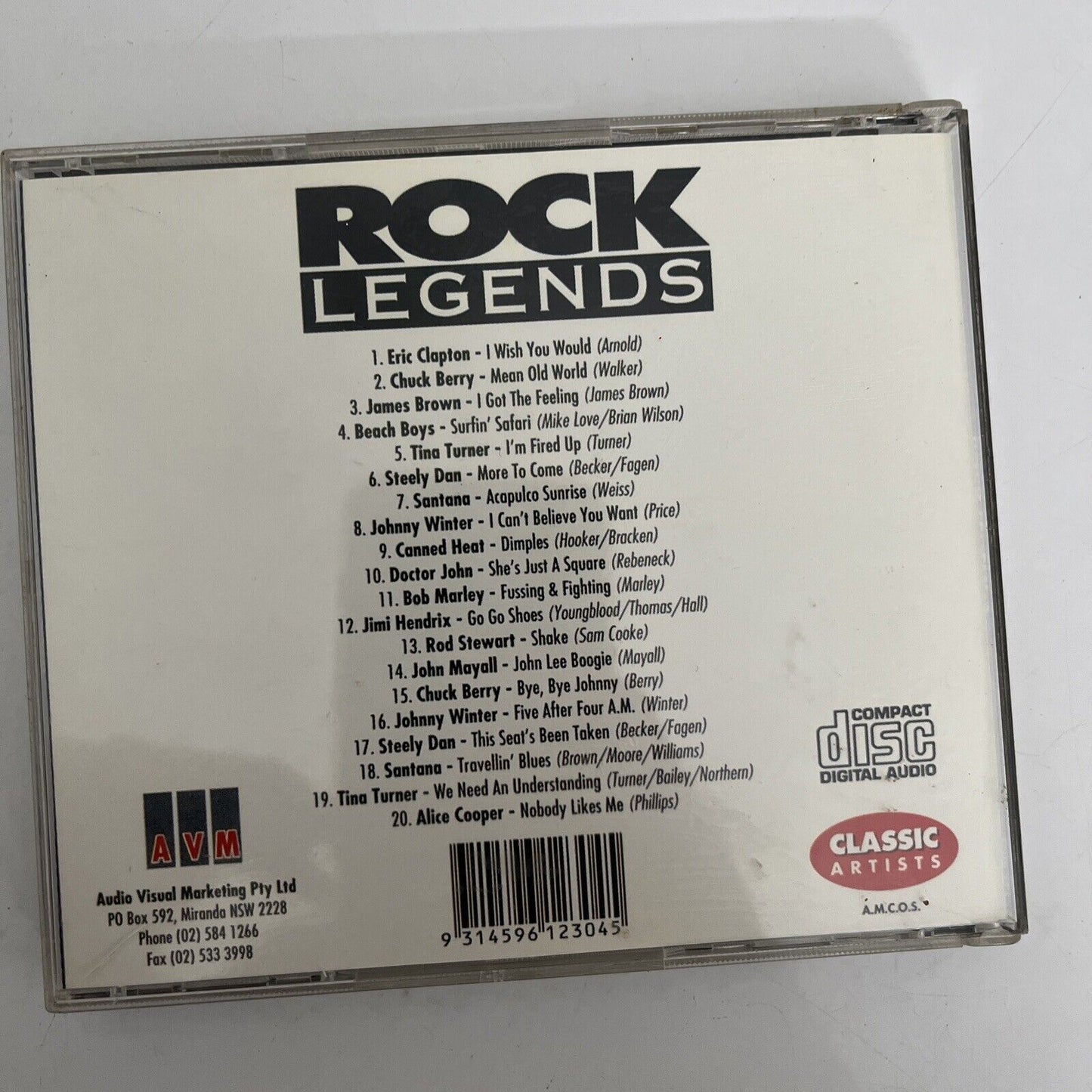 Rock Legends - Rod Stewart, Jimi Hendrix, Chuck Berry... CD Album ...