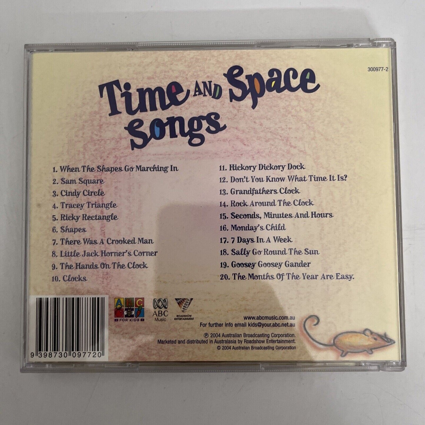 Time And Space Songs - ABC For Kids (CD, 2004) Nursery Rhyme Songs Album