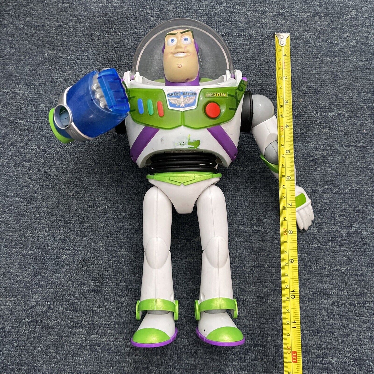 Toy Story Zurg 13" 2021 Figure and Buzz Lightyear 12" Lights Sounds Figure 2012