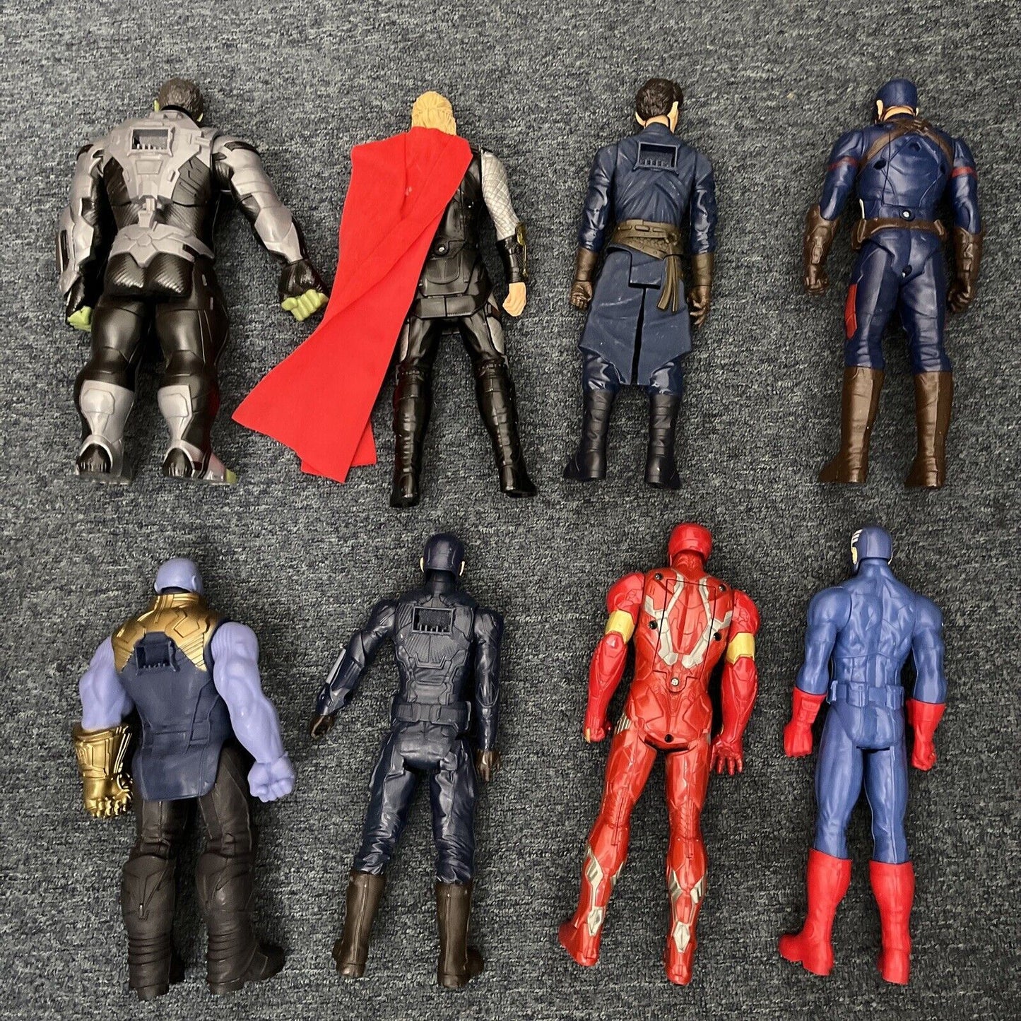 8x Marvel Avengers Figure 30cm Hulk Thor Captain America Iron man Thanos Dr Stra