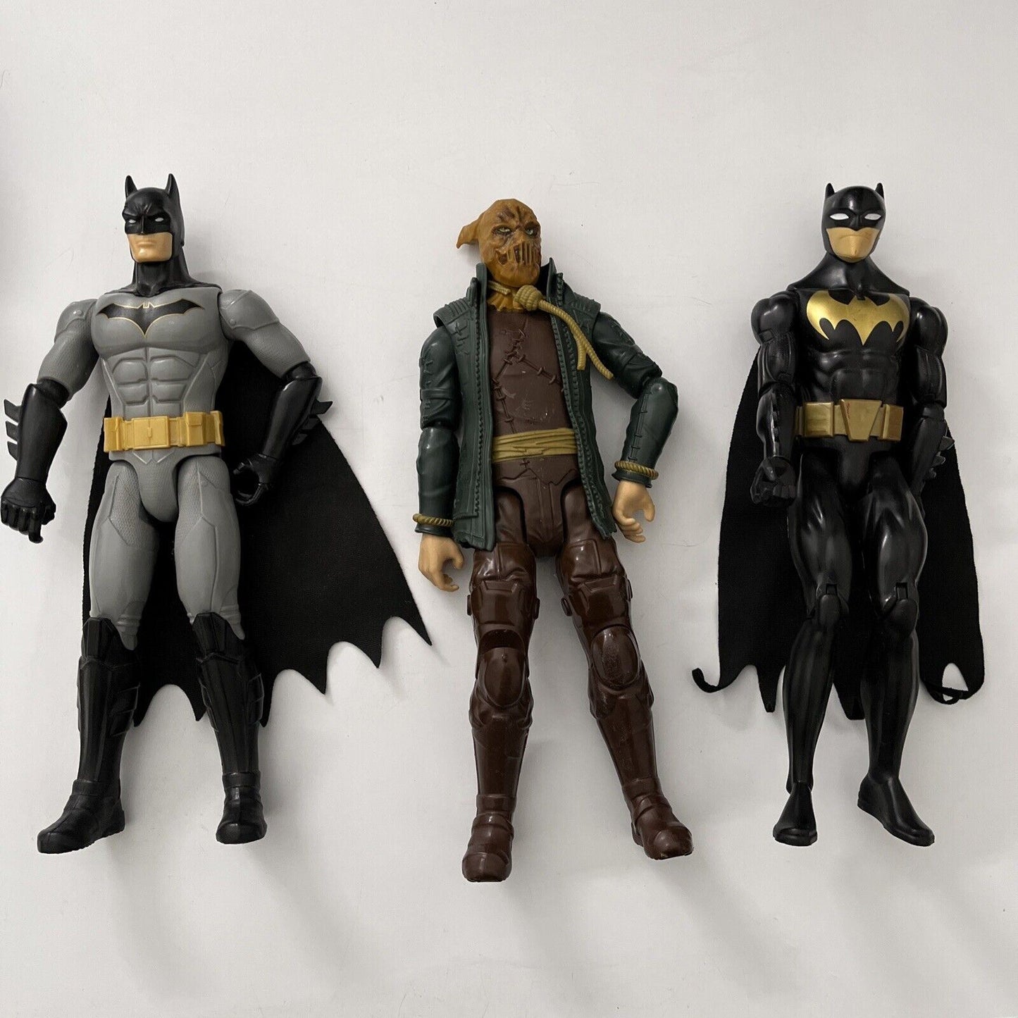 3x DC Comics Batman & Scarecrow Action Figures 12inch 30 cm