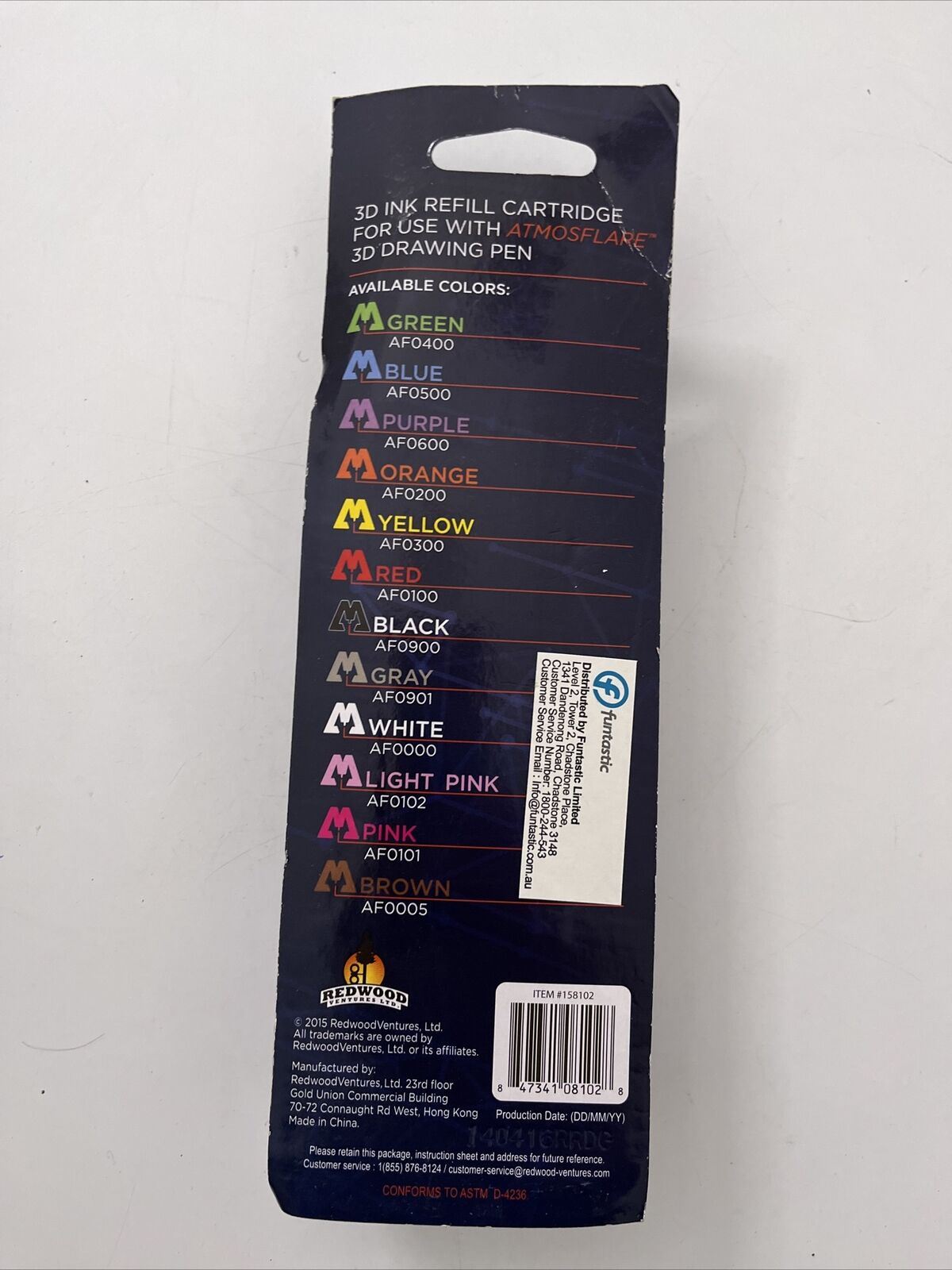 Atmos Flare 3D Ink Refill Cartridge Pink AF0101