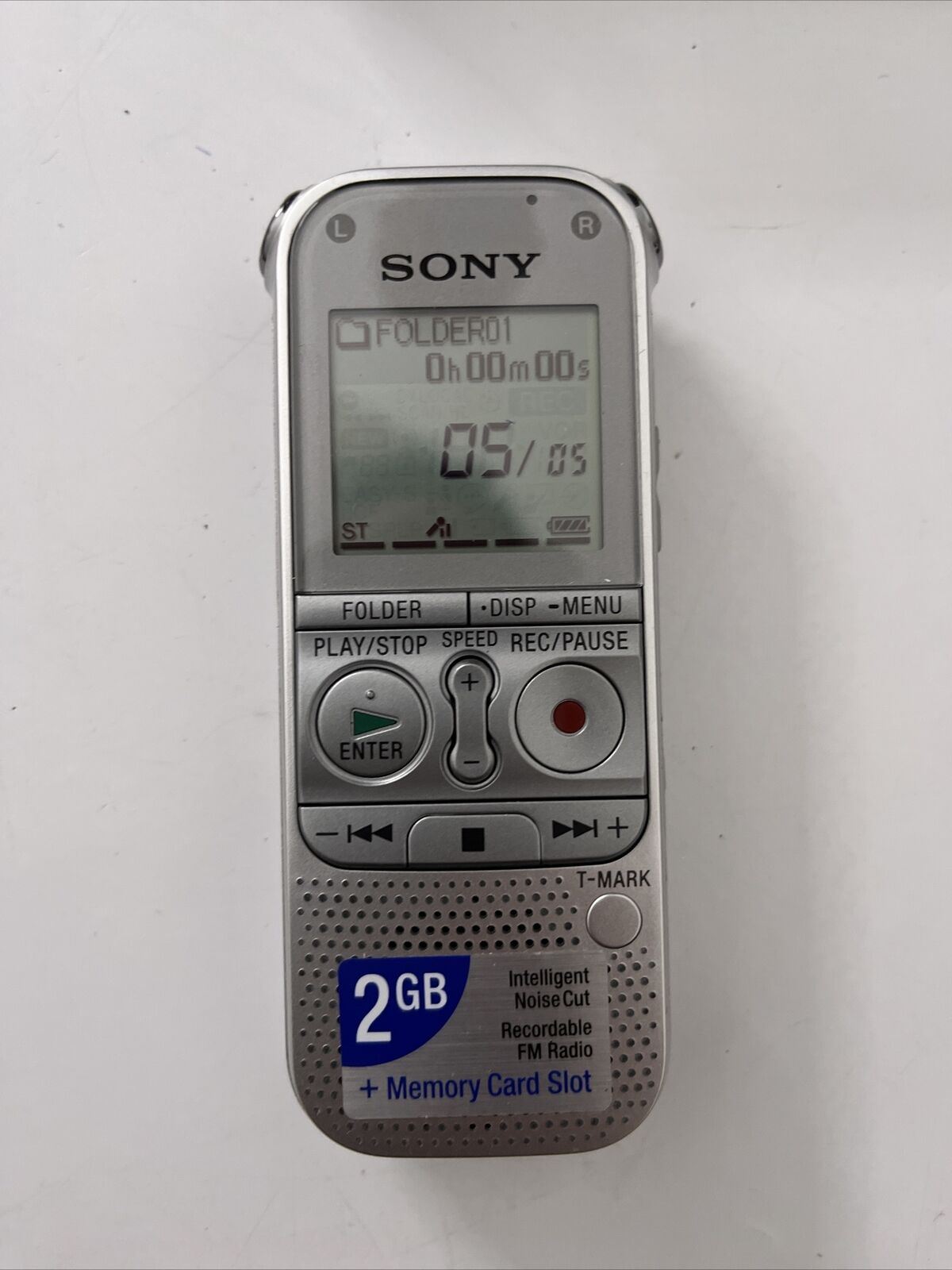 Sony ICD-AX412F Stereo IC Voice Recorder 2GB Portable with Condenser Microphone